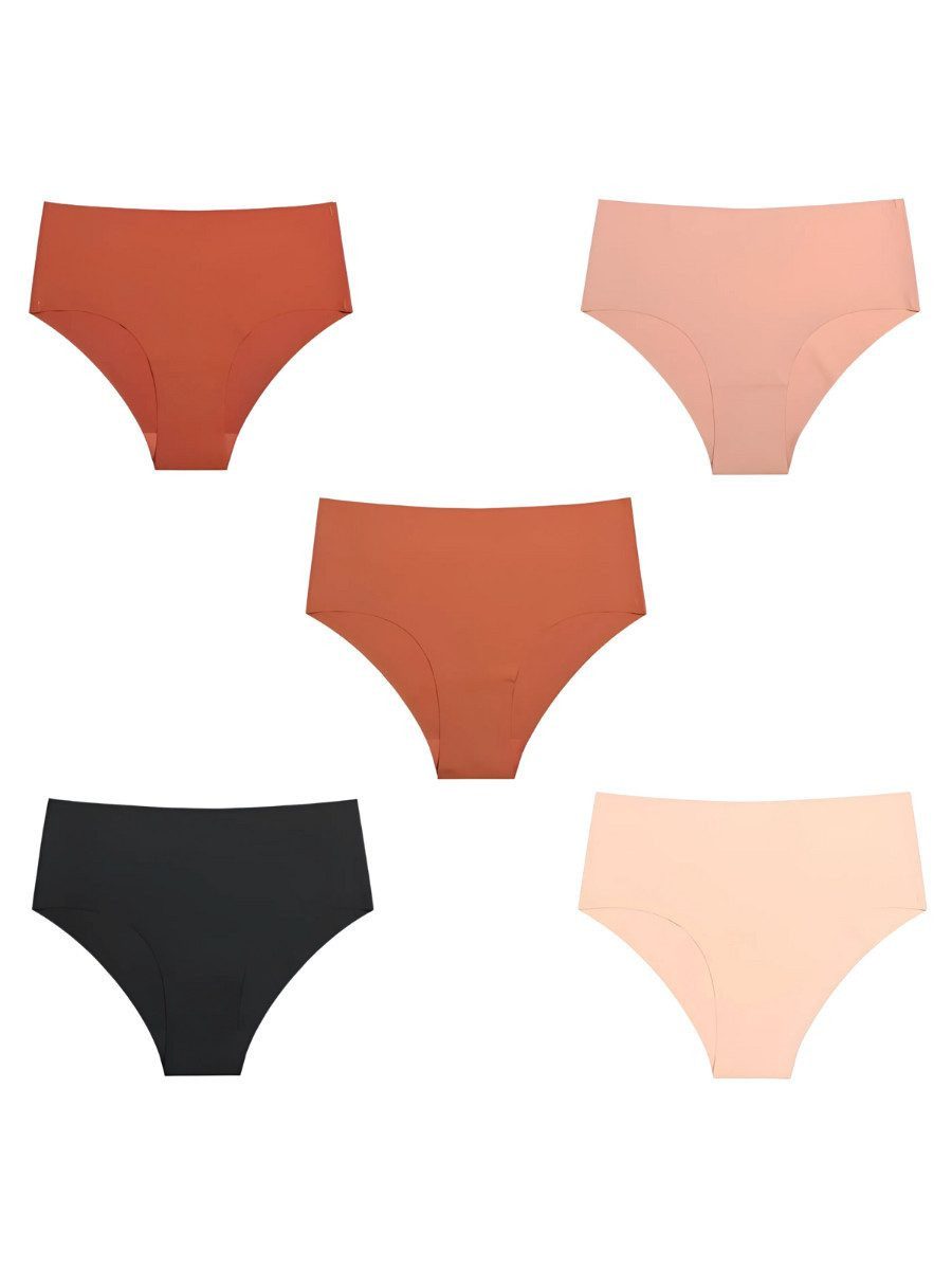 Elegant Love Slip Panties: bequeme Dessous, Sexy Unterwäsche & nahtlose Hipster Shorts (Packung, 5-St., 5er-Pack) Damen-Höschen & Unterhosen: hoch geschnittener Slip