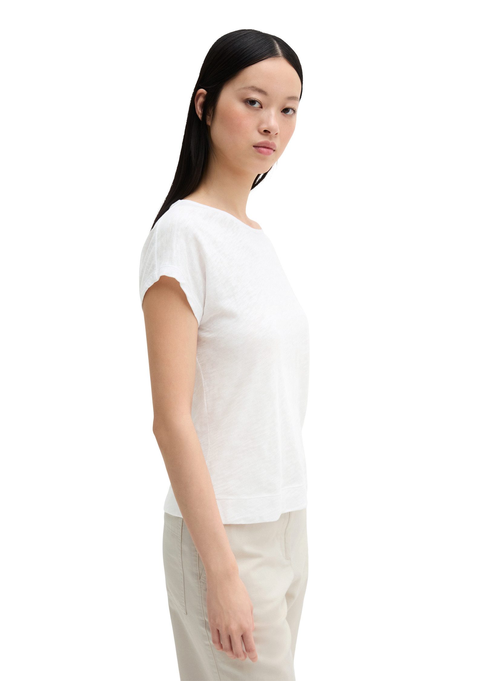 Marc O'Polo T-Shirt aus weichem Baumwoll-Slub-Jersey