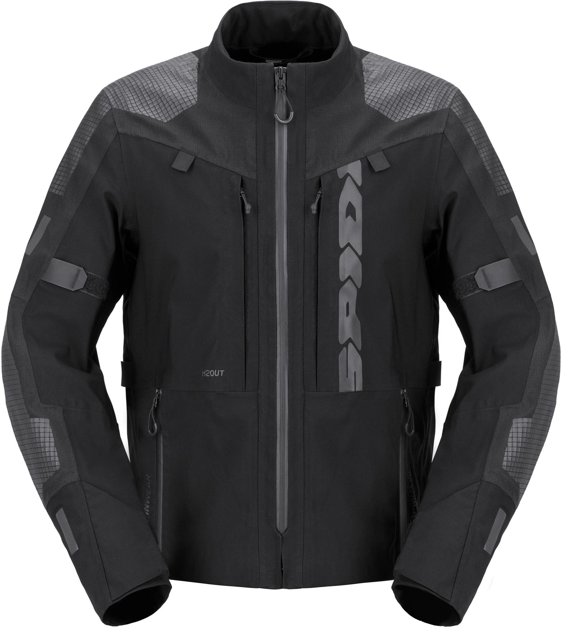 SpiDi Motorradjacke Frontier Pro H2OUT wasserdichte Motorrad Textiljacke 2-Lagen-Laminat,Verbindungsreißverschluss,Ellenbogenprotektoren e