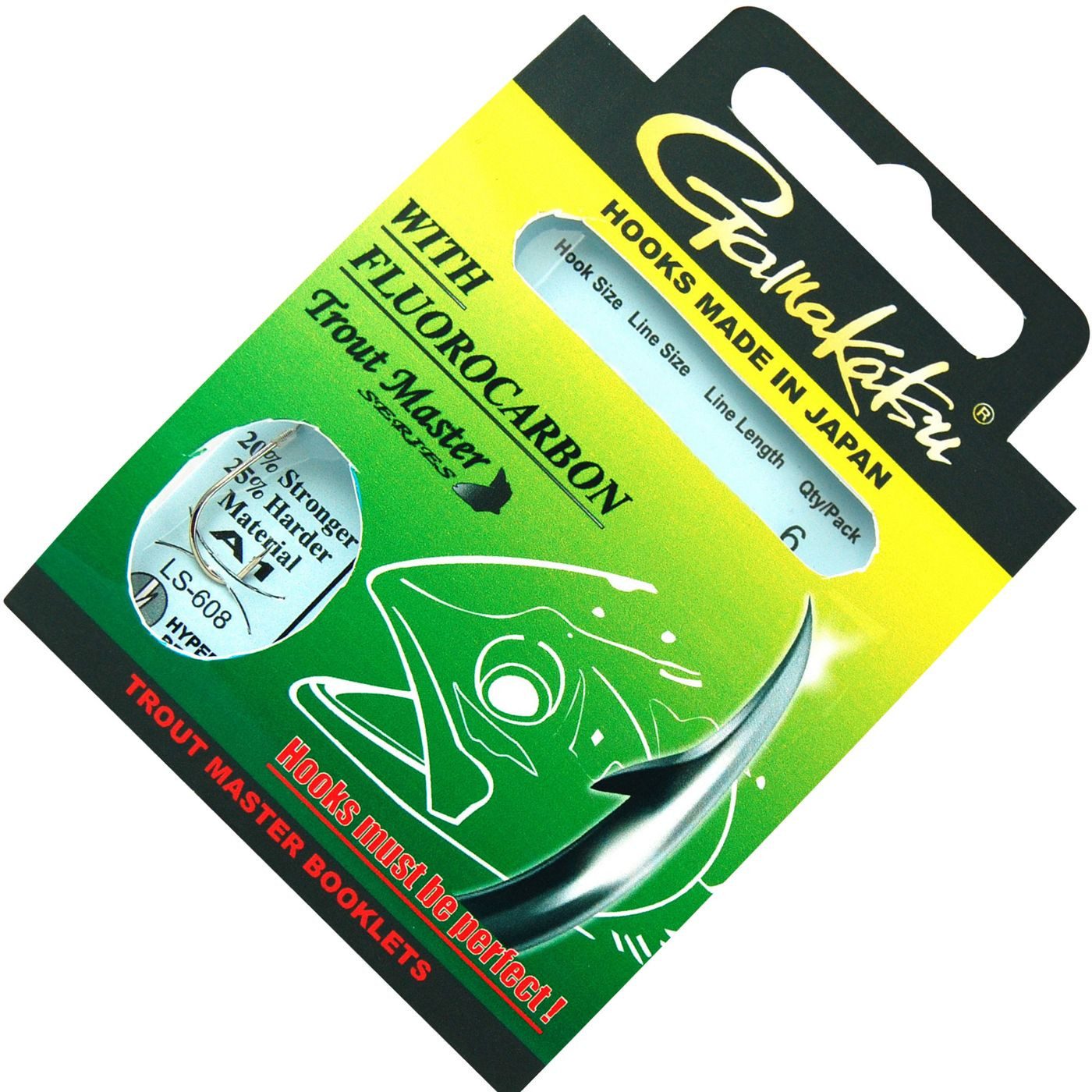 Forellenhaken Gamakatsu LS-608 Trout Master Series 200cm - 6 Forellenhaken