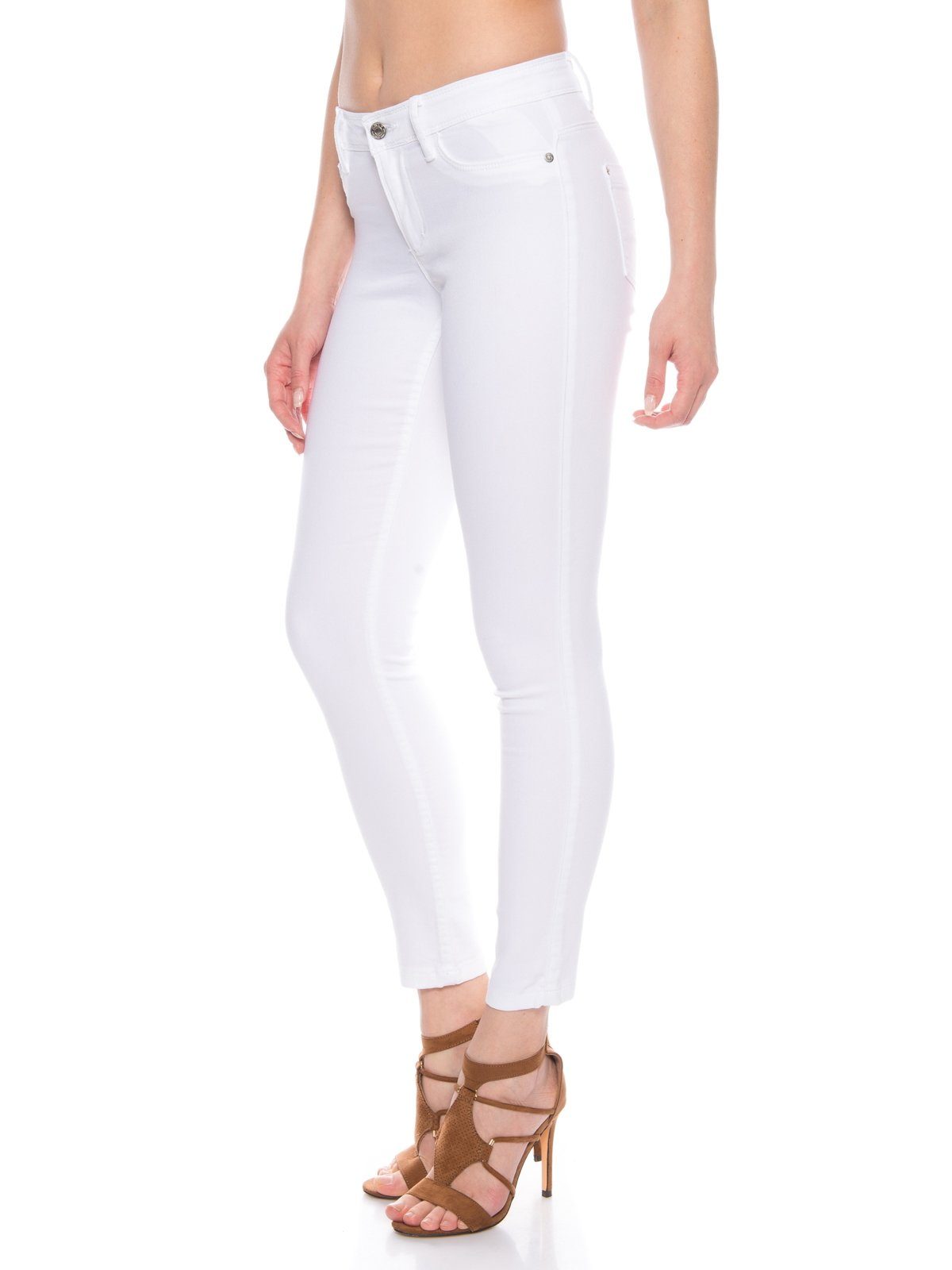 ONLY Stretch-Jeans Only Damen Skinny Jeans Hose mit Stretch in weiß  Regulare Leibhöhe