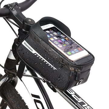 Sross Fahrradtasche Fahrrad Rahmentasche Wasserdicht - Fahrrad Handyhalterung ideal zur Navigation - Fahrradtasche Rahmen, Fahrrad Handytasche, Fahrradzubehör