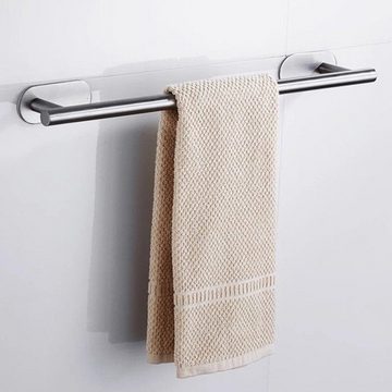 SOTOR Handtuchhalter Edelstahl Handtuchhalter 40cm lang Kein Loch Selbstklebend, Wandtuchhalter Edel Handtuchhalter