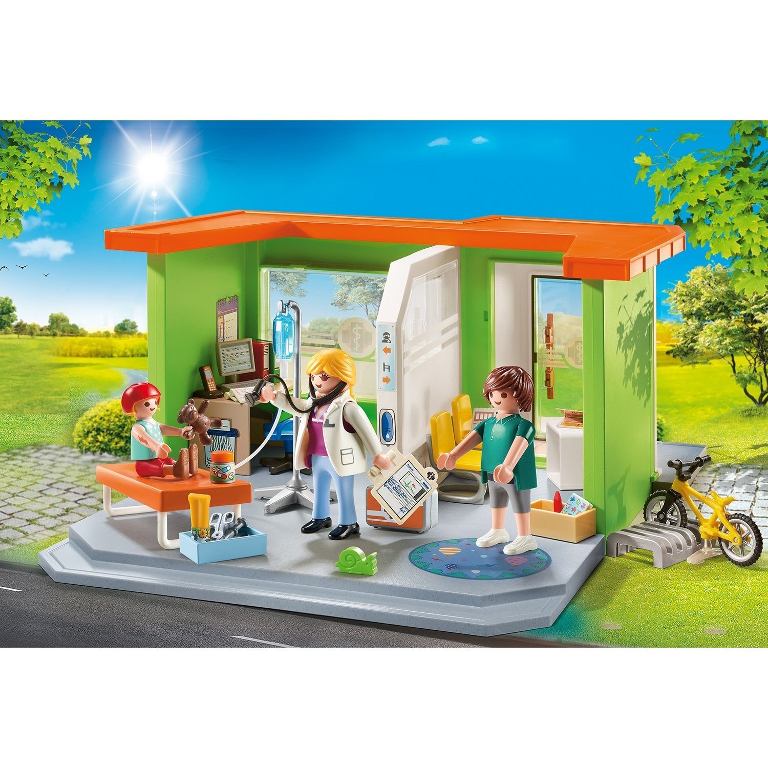 Playmobil® Spielbausteine »70540-41-42-43 City Life 4er Set Mein  Burgerladen + Mein«