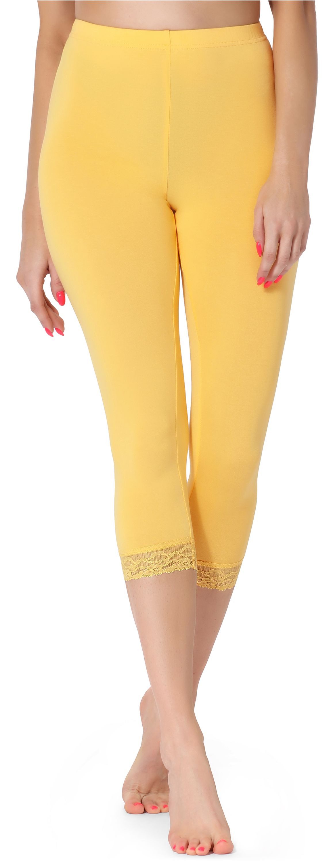Leggings Damen 3/4 Capri Hose MS10-290