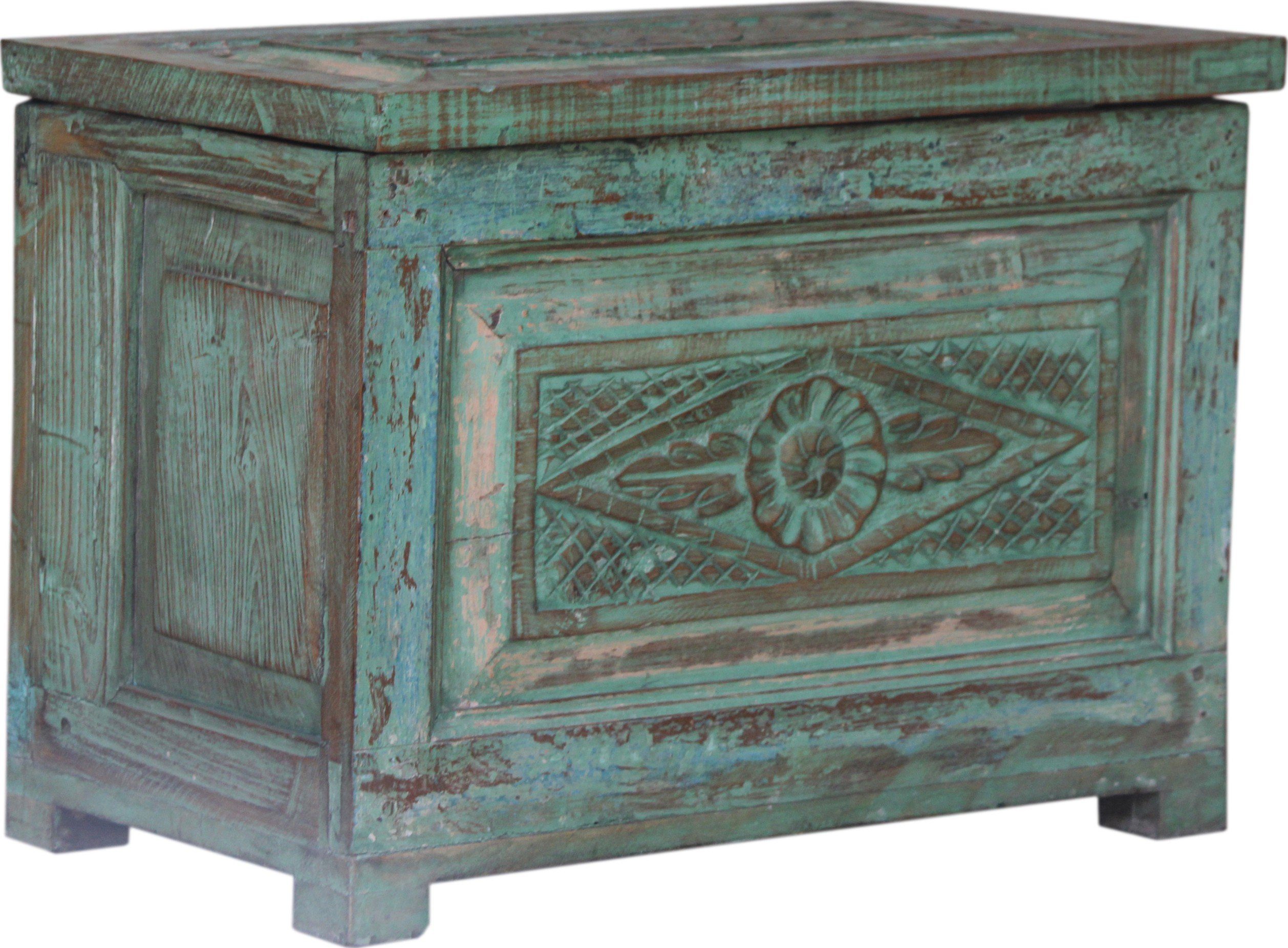 Guru-Shop Truhenbank Vintage Holzbox, Holztruhe, Couchtisch,..