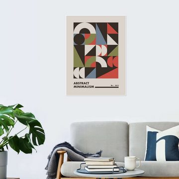 Posterlounge Poster Exhibition Posters, Bauhaus Abstract Minimalism, Wohnzimmer Mid-Century Modern Illustration