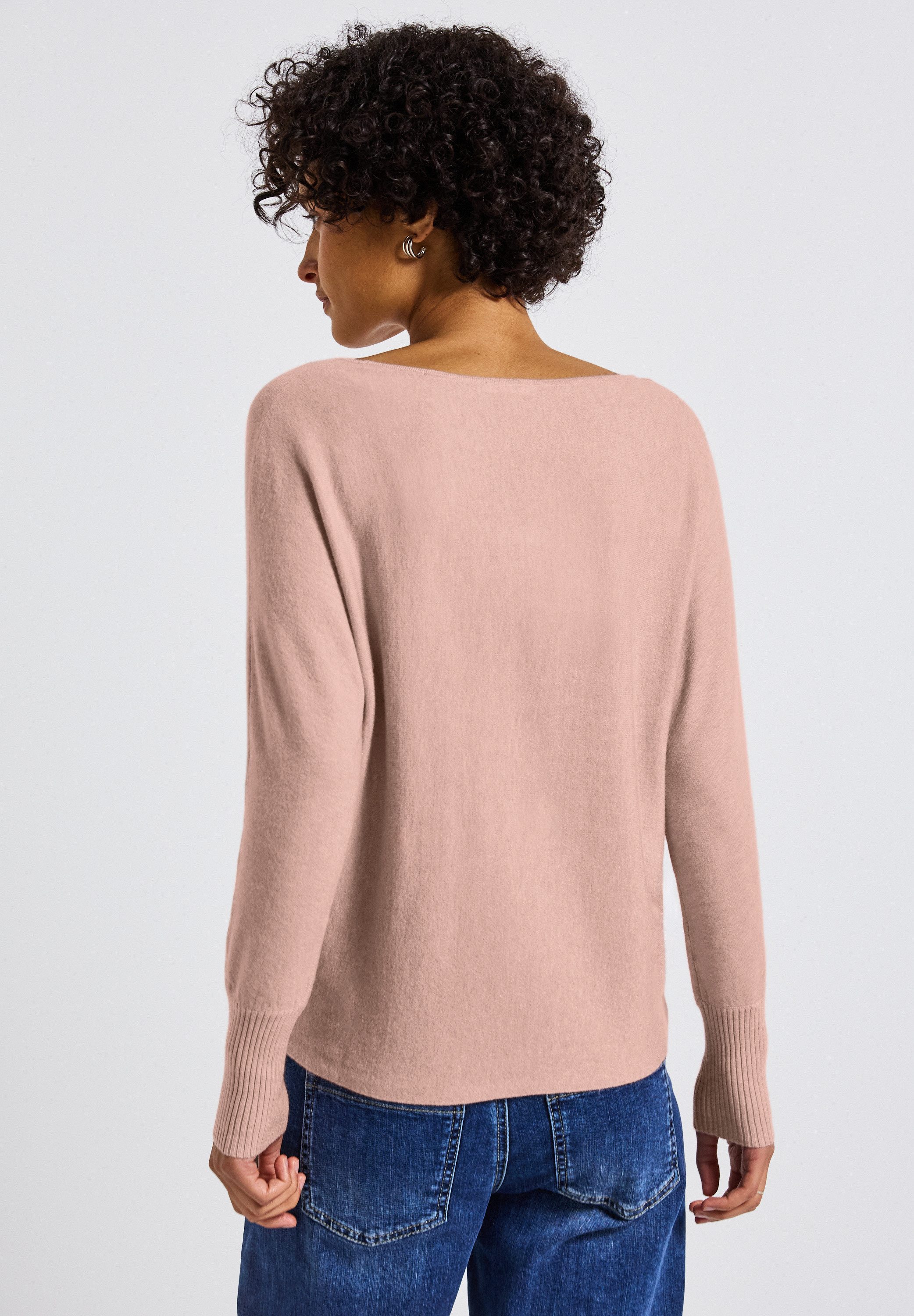 STREET ONE Strickpullover mit Rippbündchen günstig online kaufen