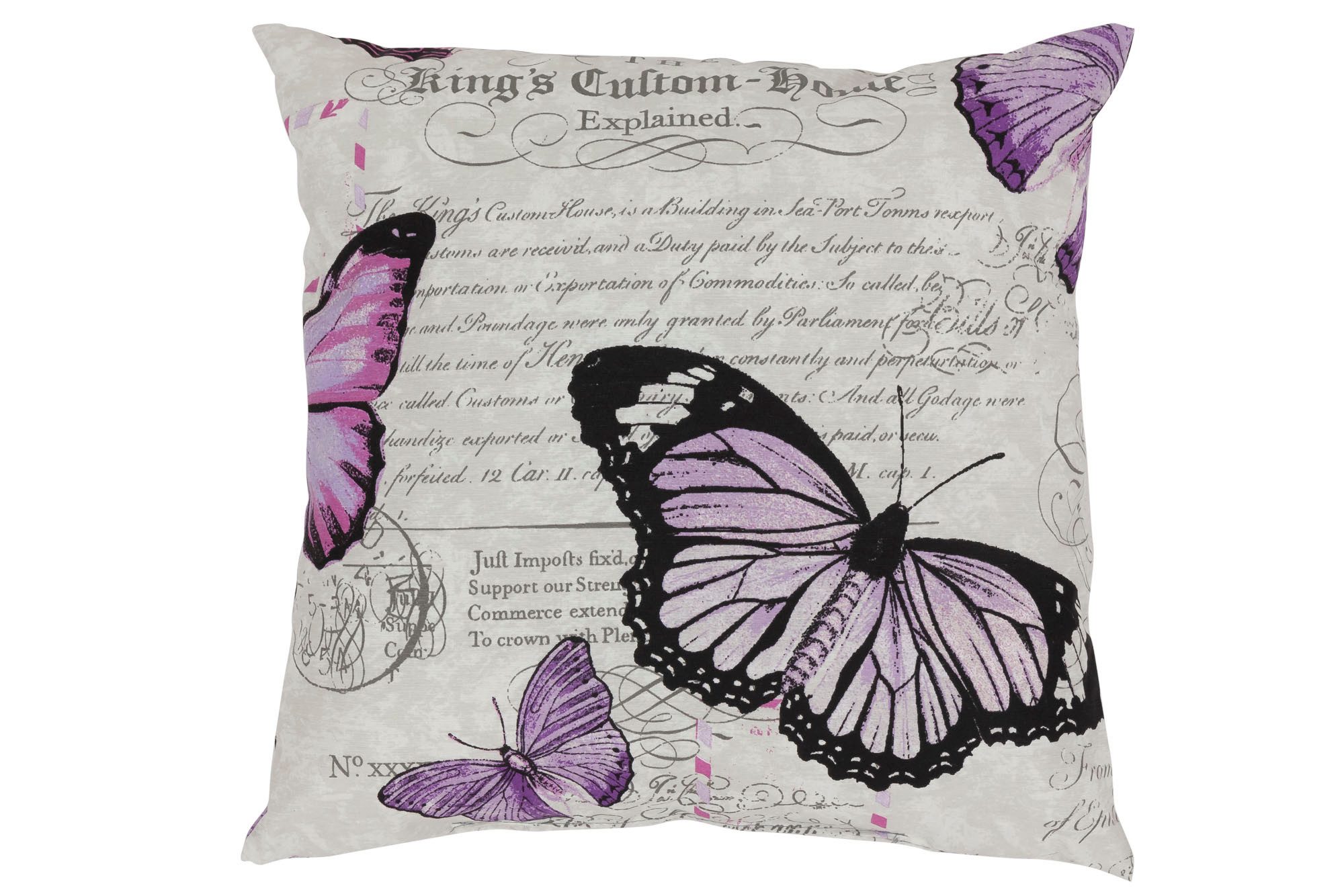 Sun Garden Sofakissen Zierkissen Sofakissen Vanessa 48x48 cm 40272-703 Schmetterlinge