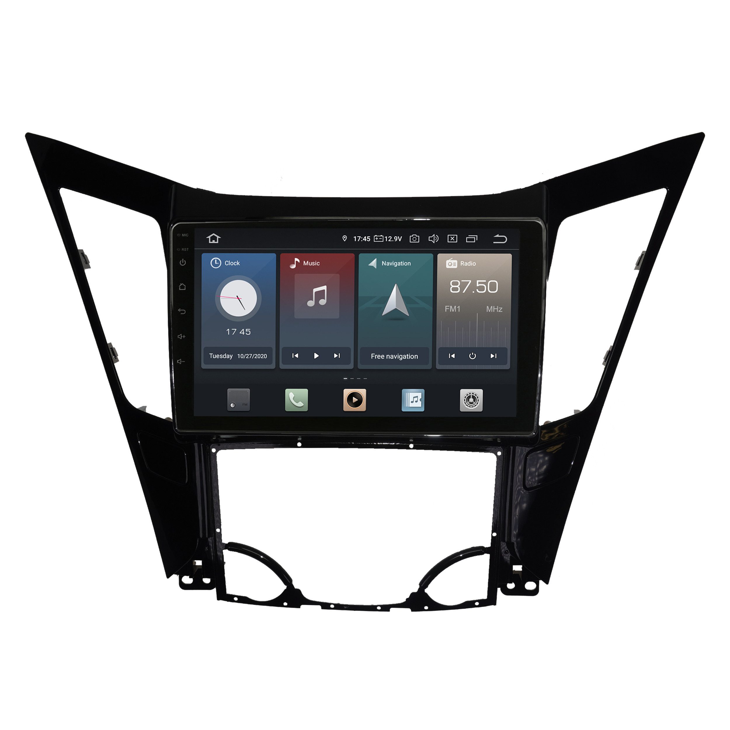 TAFFIO Für HYUNDAI Sonata 11-14 9" Touch Android Autoradio GPS Navi CarPlay Einbau-Navigationsgerät