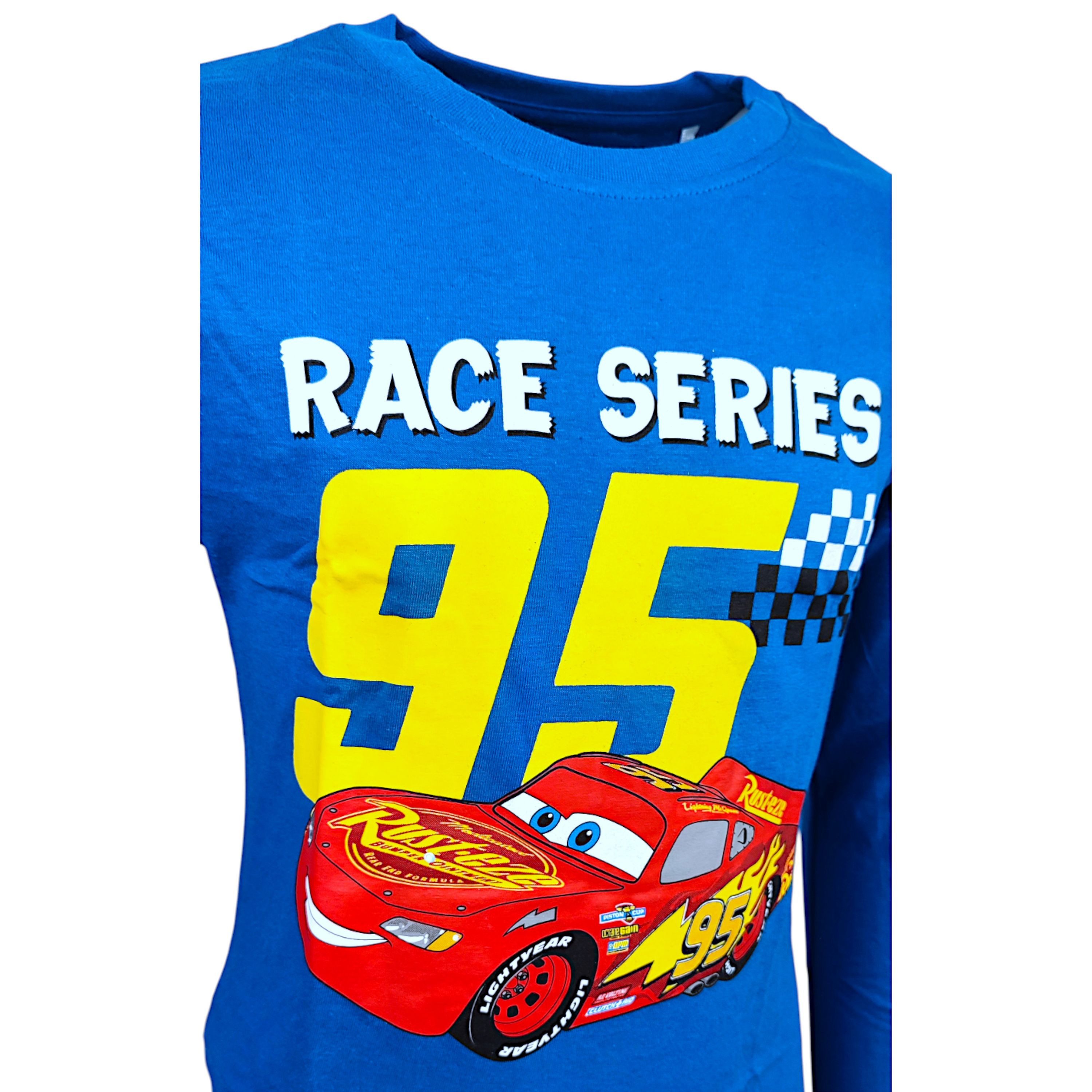Disney Cars Langarmshirt Lightning McQueen Jungen Shirt aus Baumwolle Gr. 98 - 128 cm