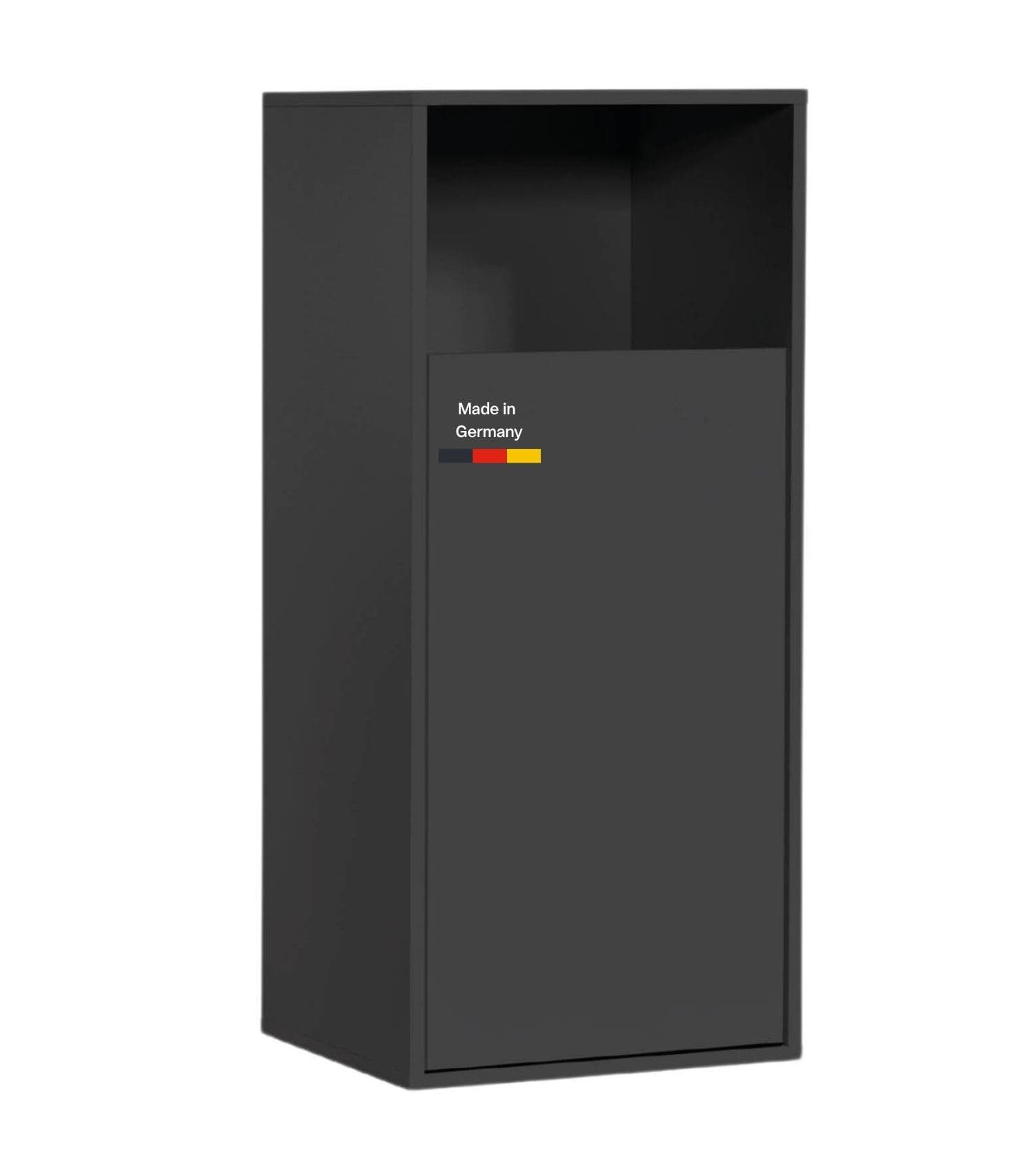 mokebo Wäscheschrank Der Wäschehüter (1-türig) Made in Germany, Wäschesammler, mit Magnetverschluss in Schwarz