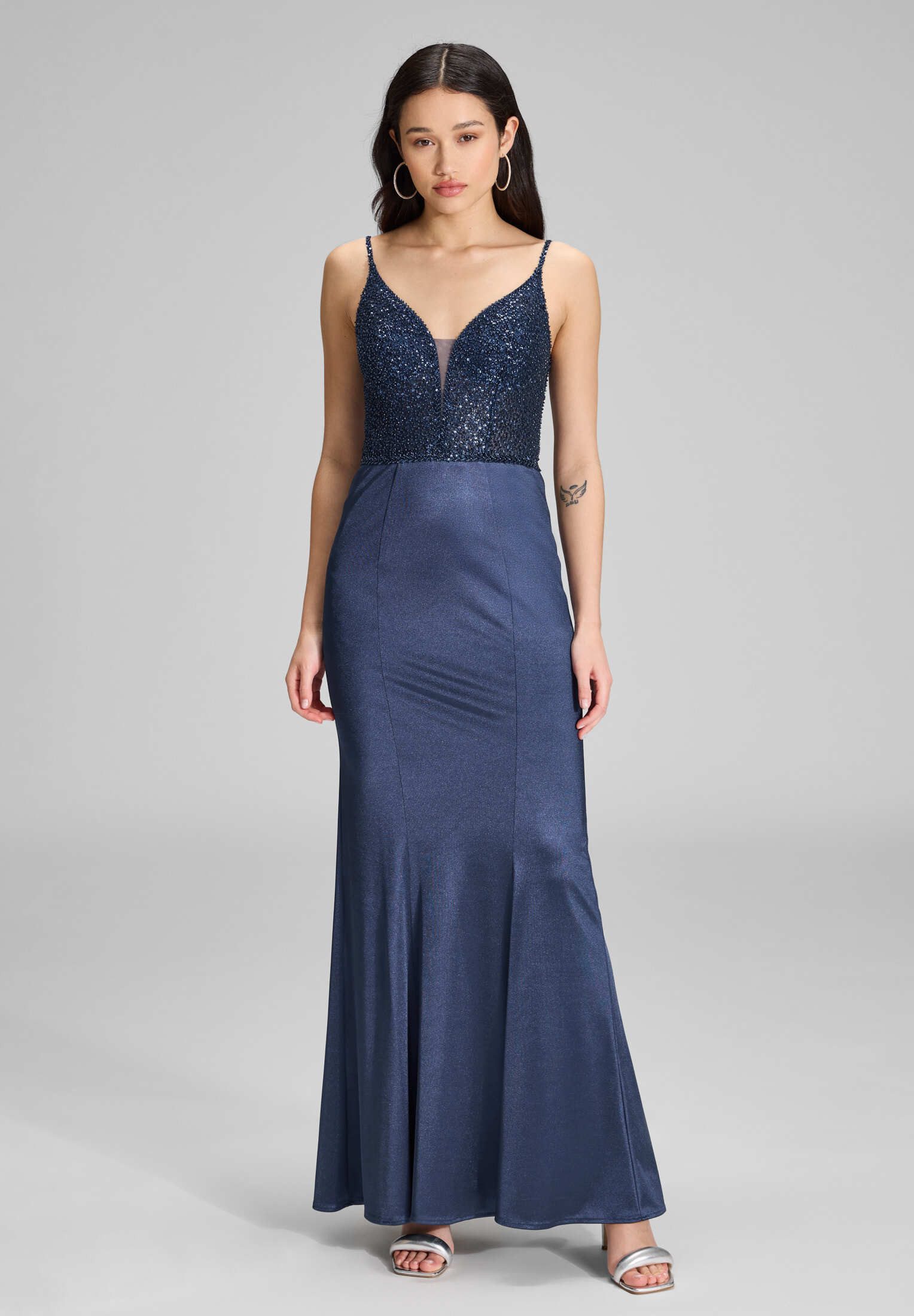 Hey Kyla Abendkleid - Abendkleid mit feiner Stickerei Figurbetonte Passform günstig online kaufen