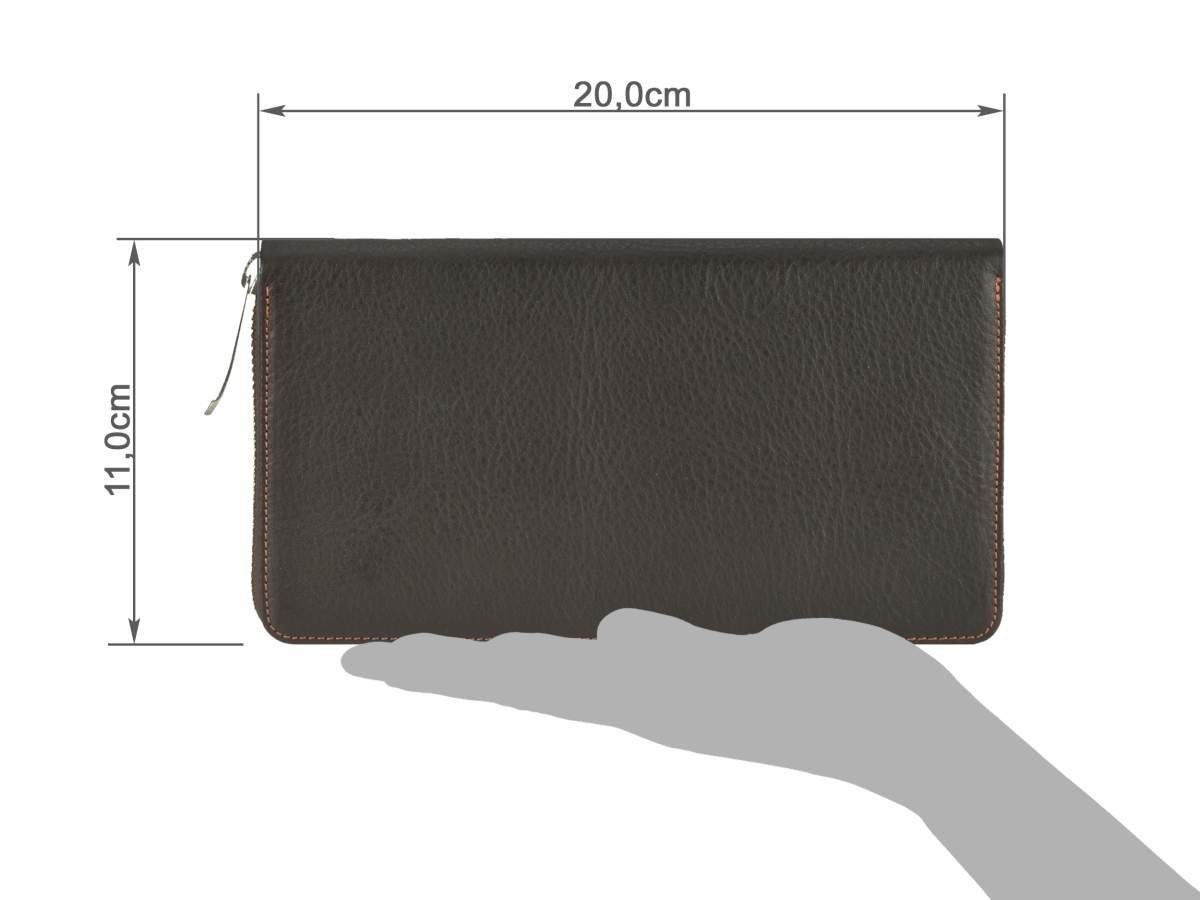 Sonnenleder Geldbörse Saale, Damenbörse, Portemonnaie 20x11cm, günstig online kaufen