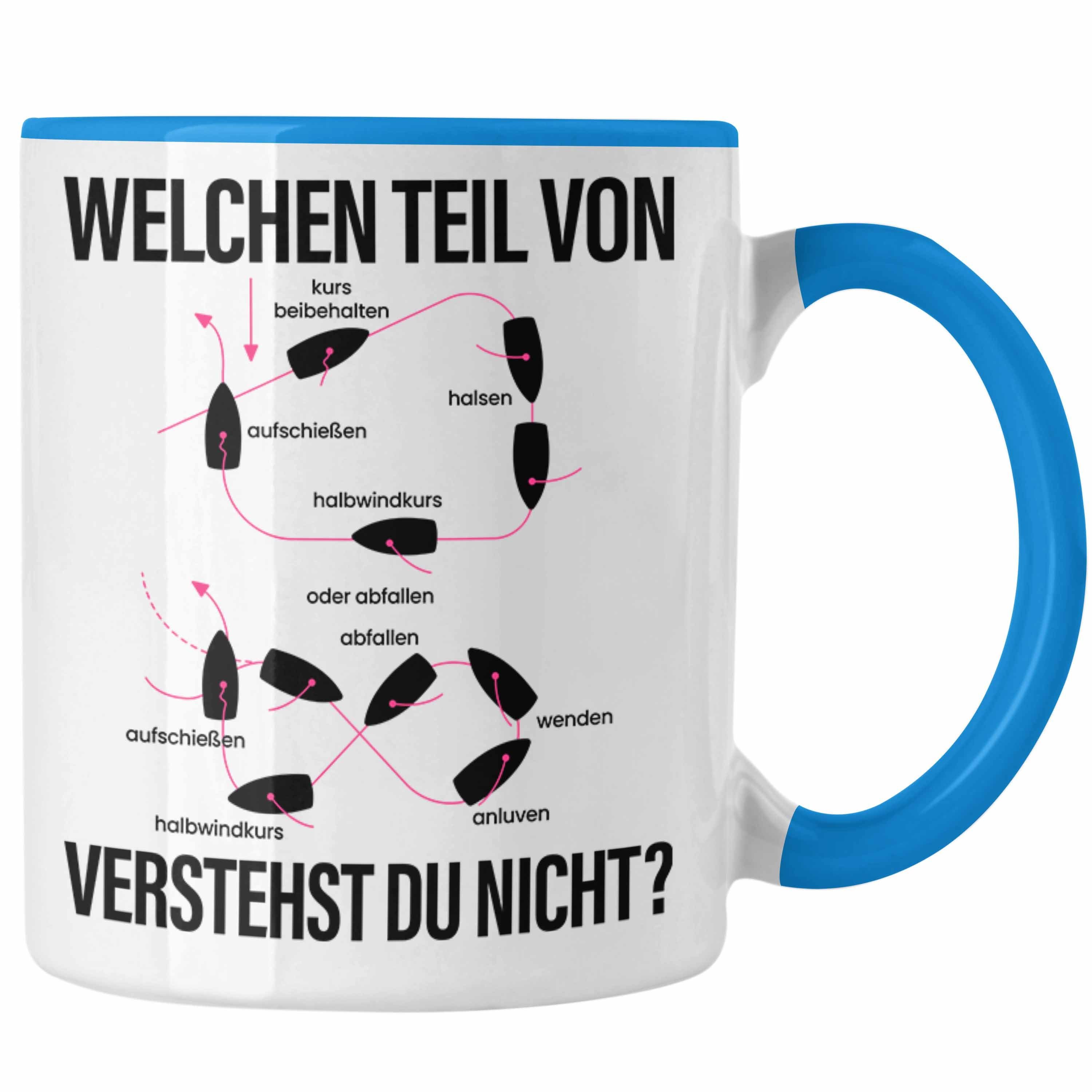 Trendation Tasse Schiff Fahrer Tasse Kapitän Manöver Boot Yacht Geschenk Lustig Welchen Blau