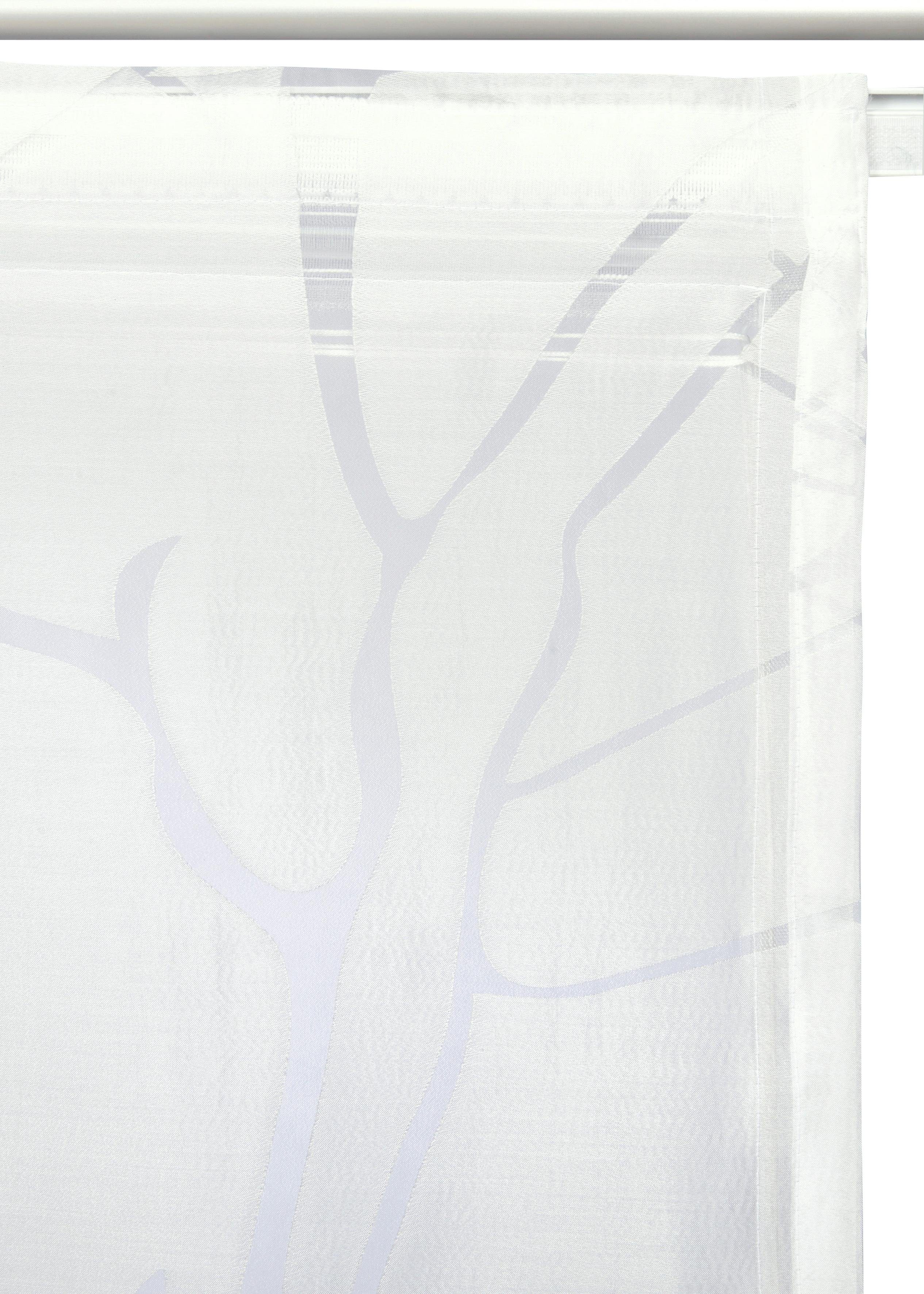 OTTO home Raffrollo Anna, mit Klettband, Halbtransparent, Ausbrenner, Viskose