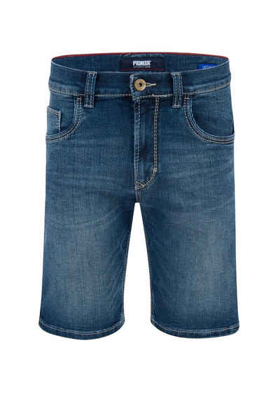 Pioneer Authentic Jeans 5-Pocket-Jeans PIONEER DUKE MEGAFLEX SHORT blue stone used 1317 9923.327 - HANDCRAFTE