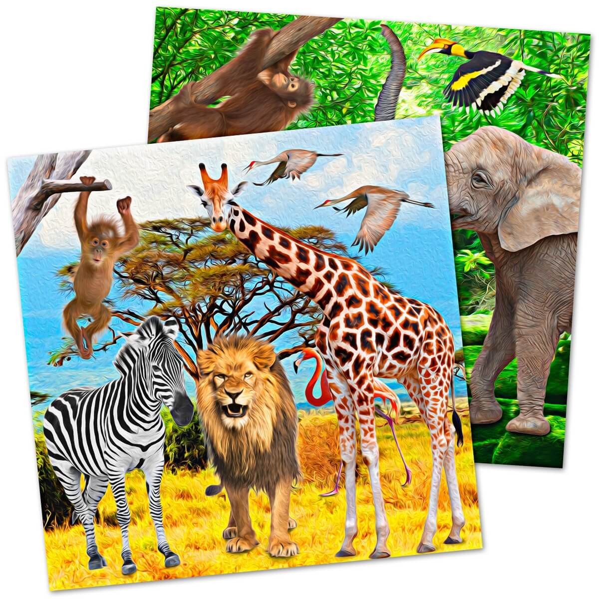 Amscan Papierserviette Servietten Dschungel / Safari