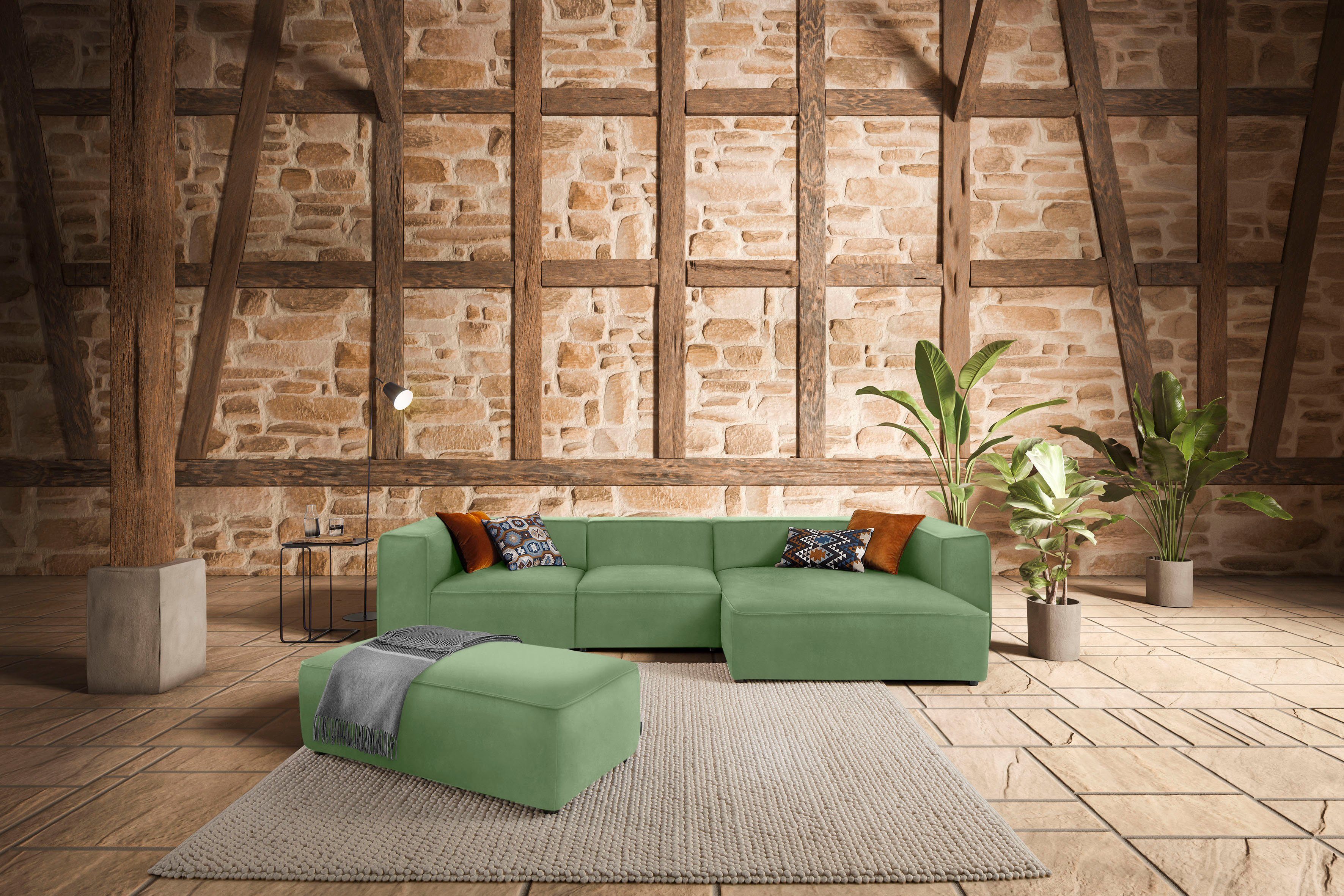 W.SCHILLIG Hocker around-the-block, mit eleganter Biese günstig online kaufen