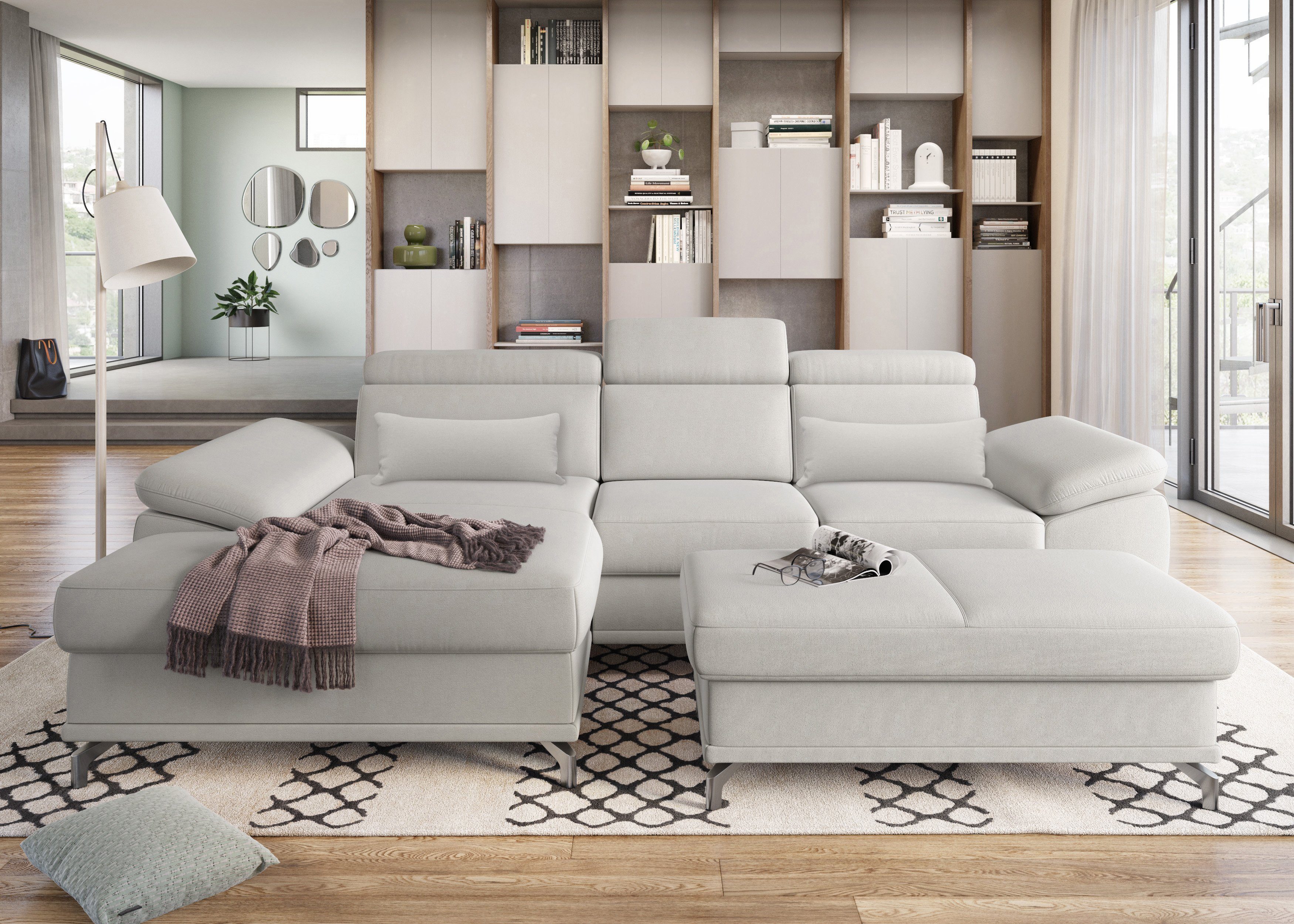 sit&more Ecksofa Cabrio L-Form, mit Sitztiefenverstellung, günstig online kaufen