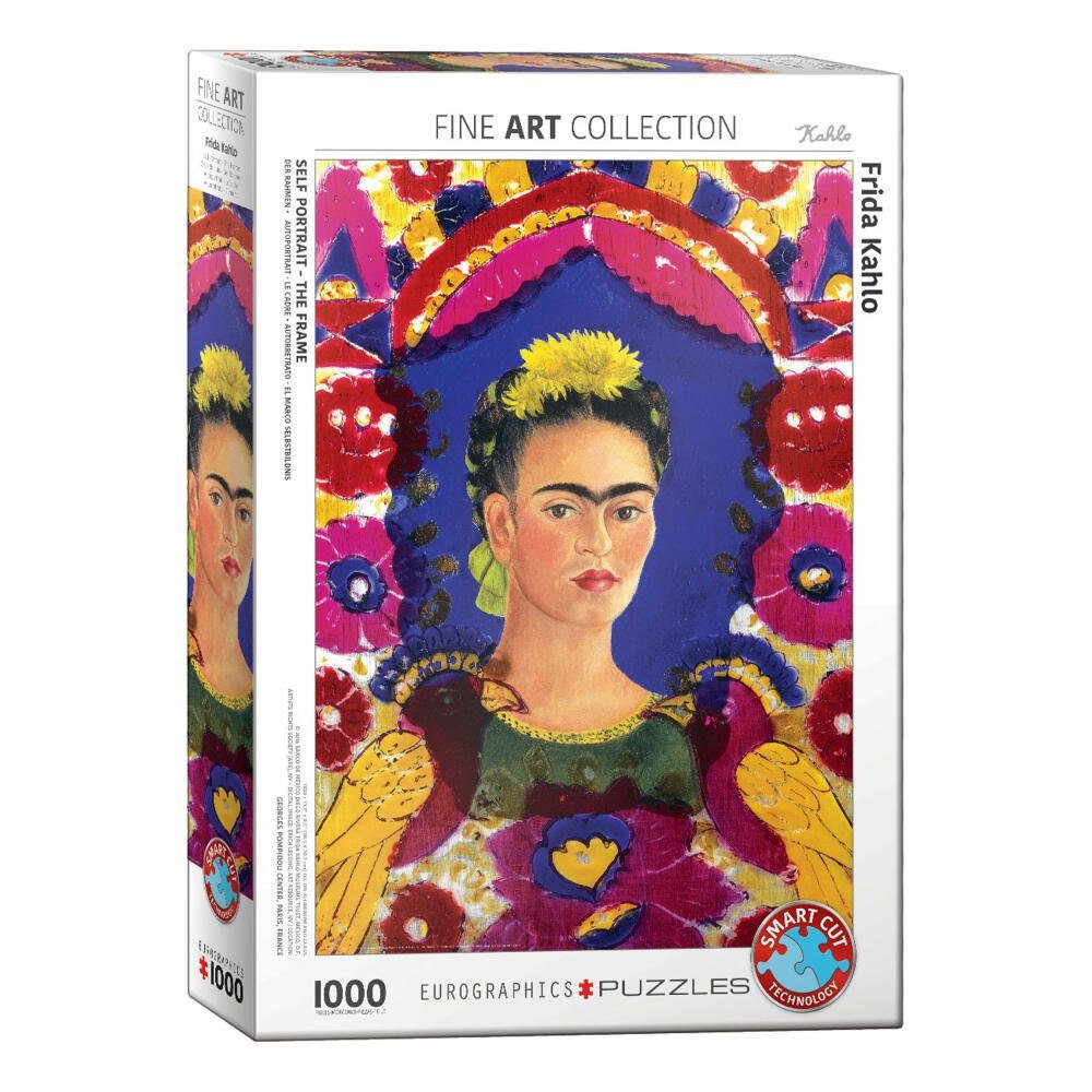 EUROGRAPHICS Puzzle Selbstbildnis - der Rahmen von Frida Kahlo, 1000 Puzzleteile