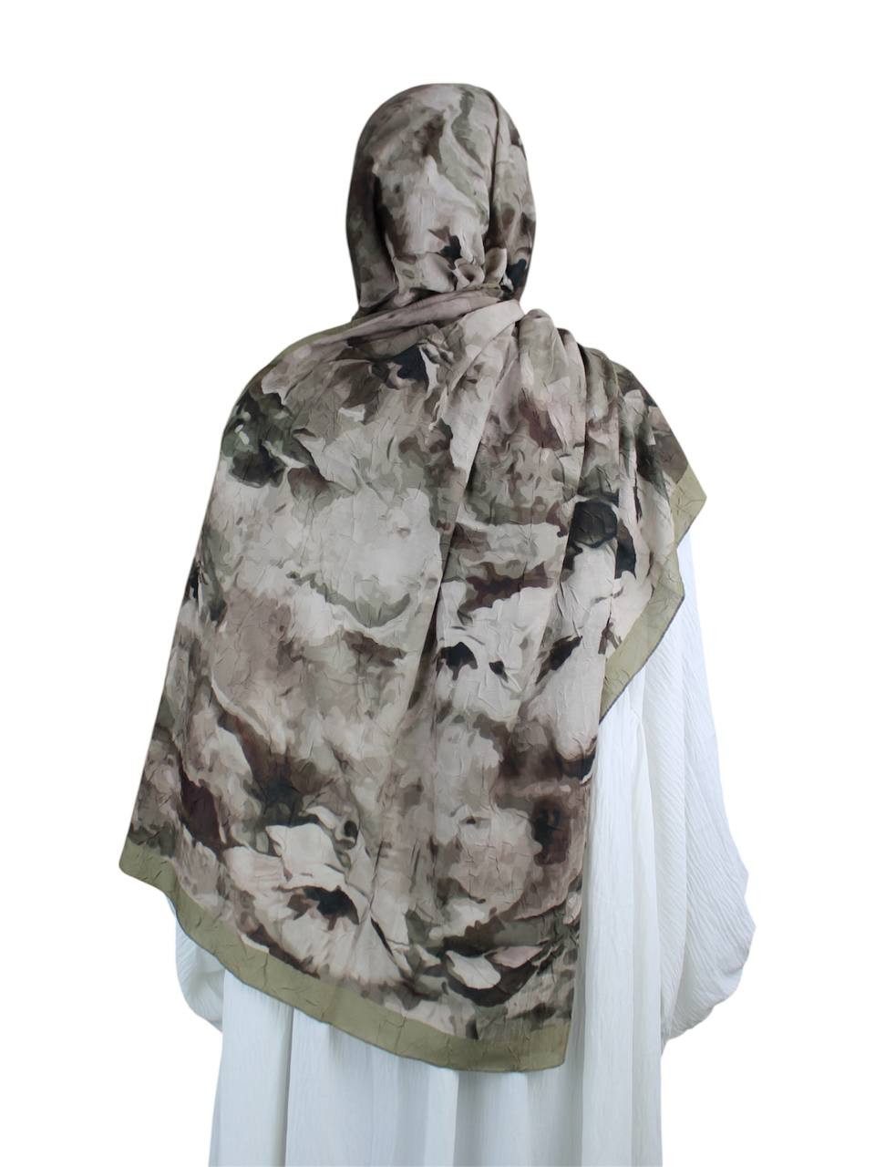 Aymasal Kopftuch Printed Soft Hijab Aquarell Look Kopftuch Schal Modest Fas günstig online kaufen