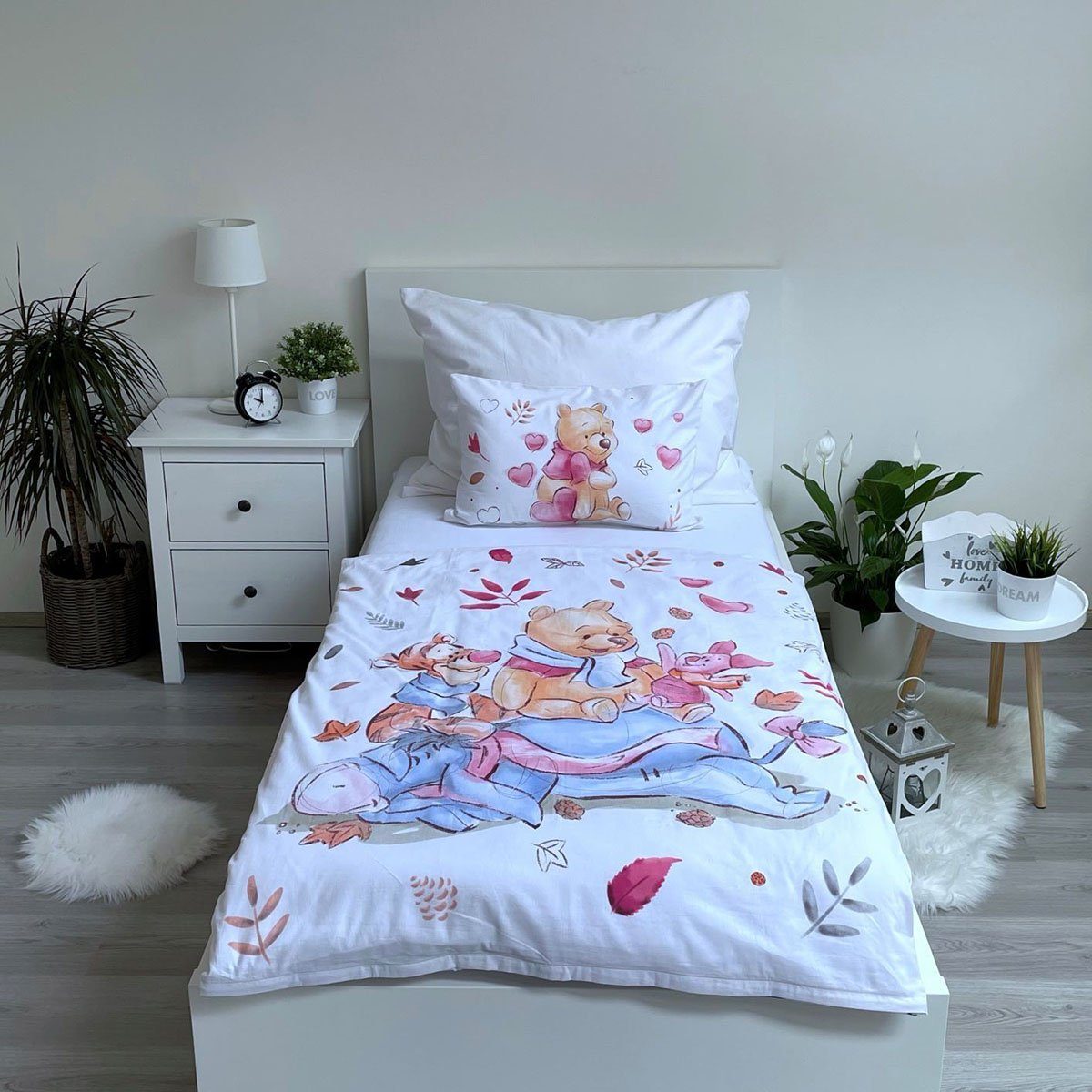 Kinderbettwäsche Disney Winnie Puuh Kinderbettwäsche 100x135 + 40x60 cm, Ba günstig online kaufen