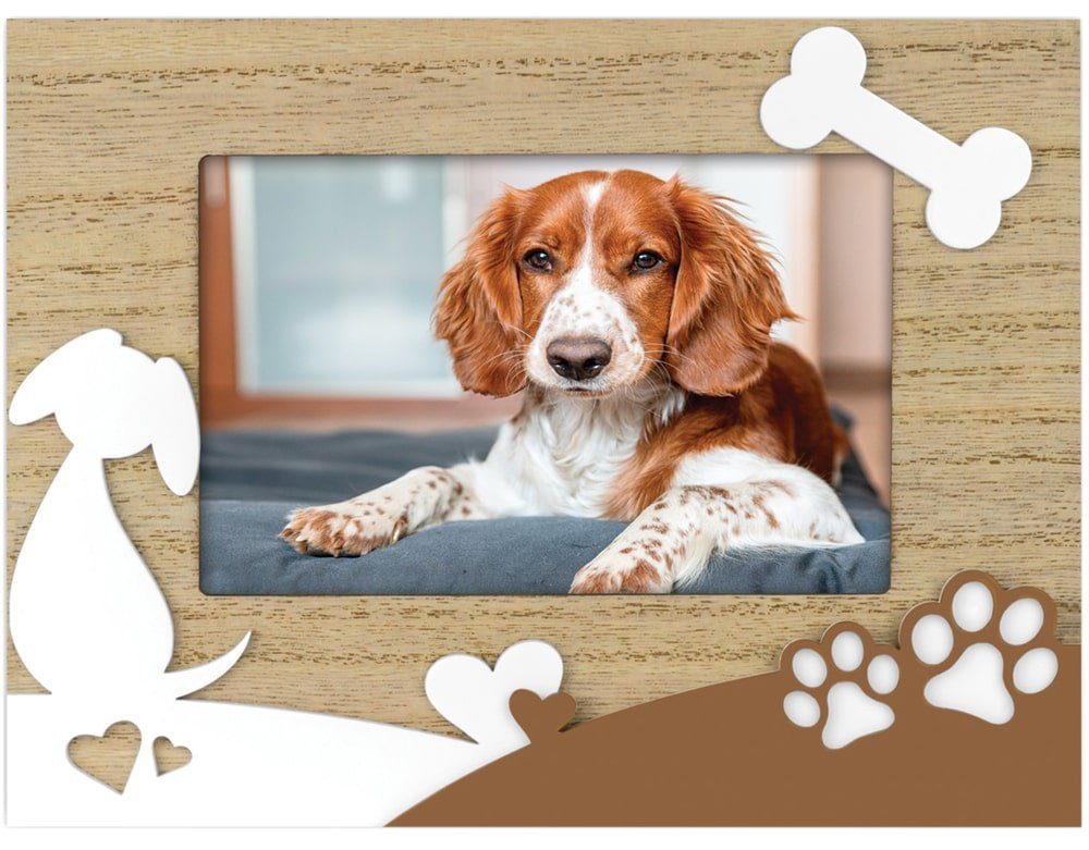 matches21 HOME & HOBBY Bilderrahmen Holz Bilderrahmen rechteckig braun / we günstig online kaufen