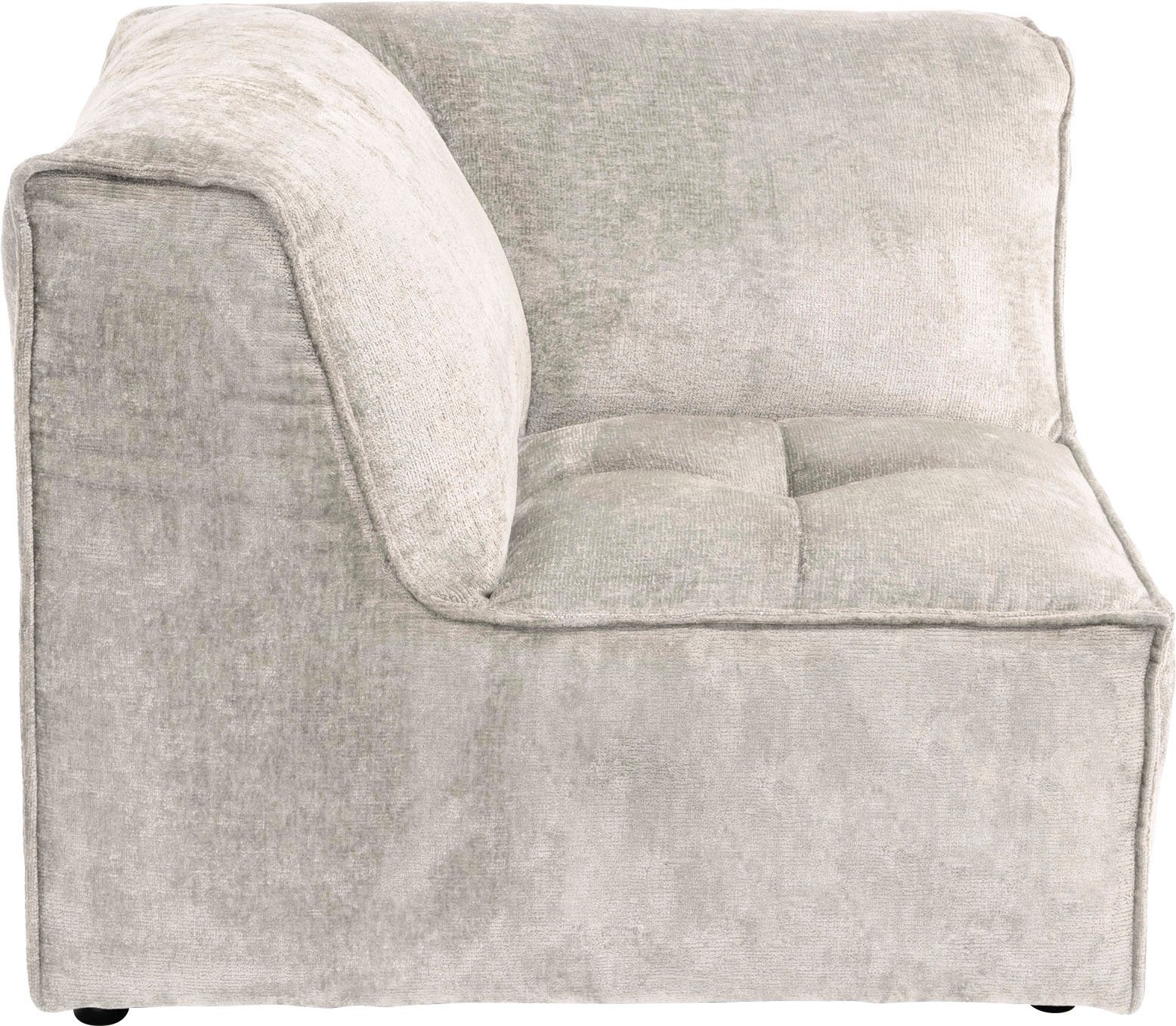 Modul beige Sofa-Eckelement für individuelle verwendbar, als Zusammenstellung (1 separat Monolid oder St), RAUM.ID