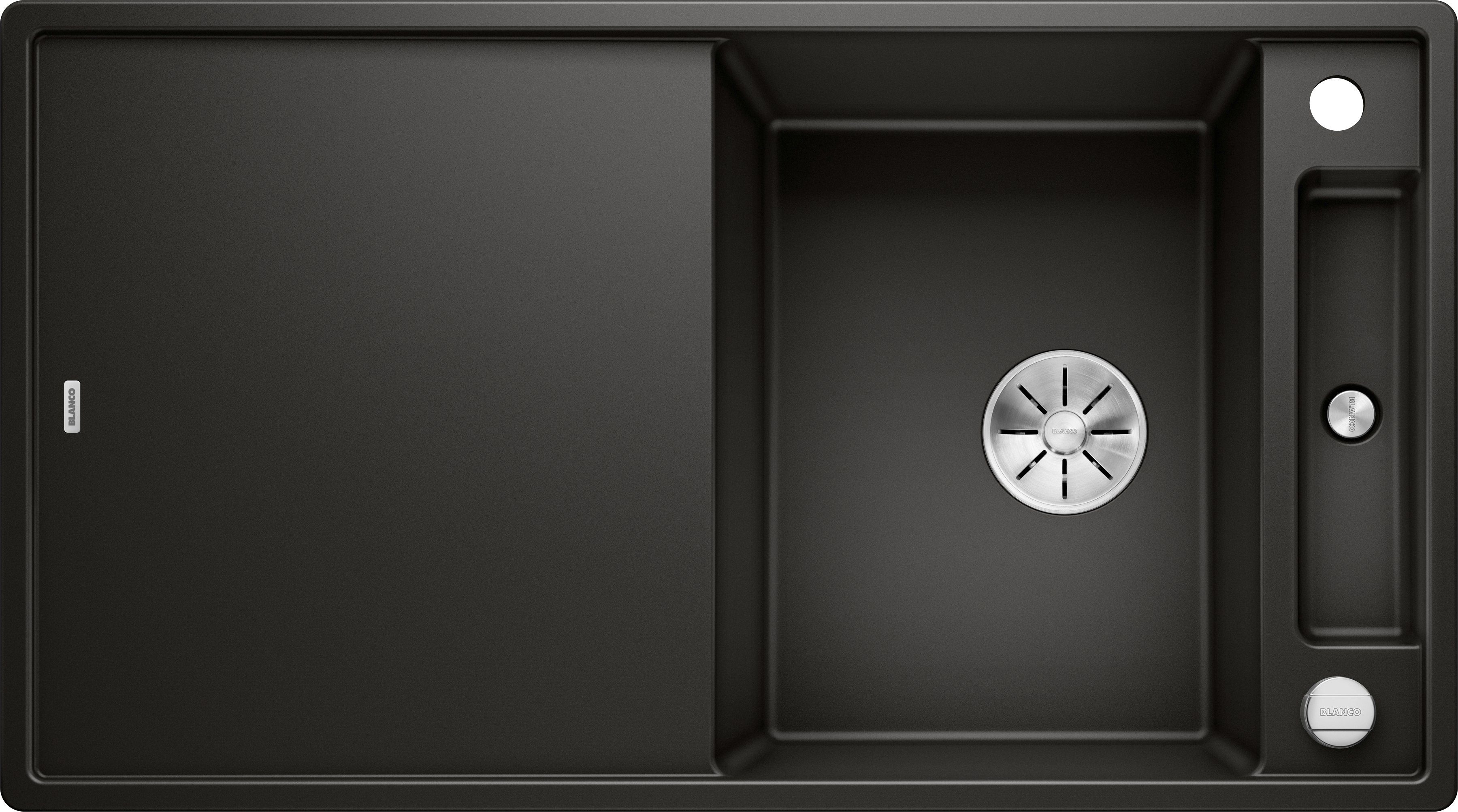 Blanco Granitspüle AXIA III 5 S, eckig, 51/92 cm, (1 St), inklusive gratis Glasschneidebrett
