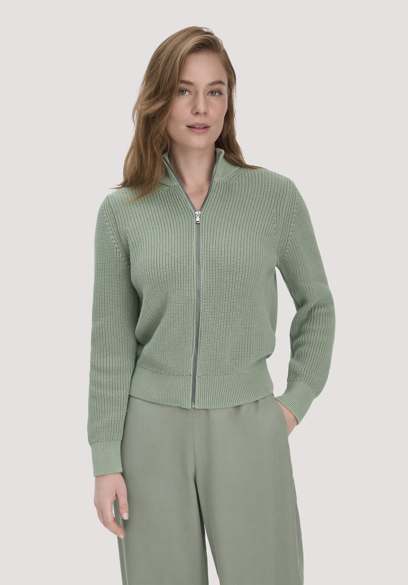 Hessnatur Strickjacke aus reiner Bio-Baumwolle (1-tlg)