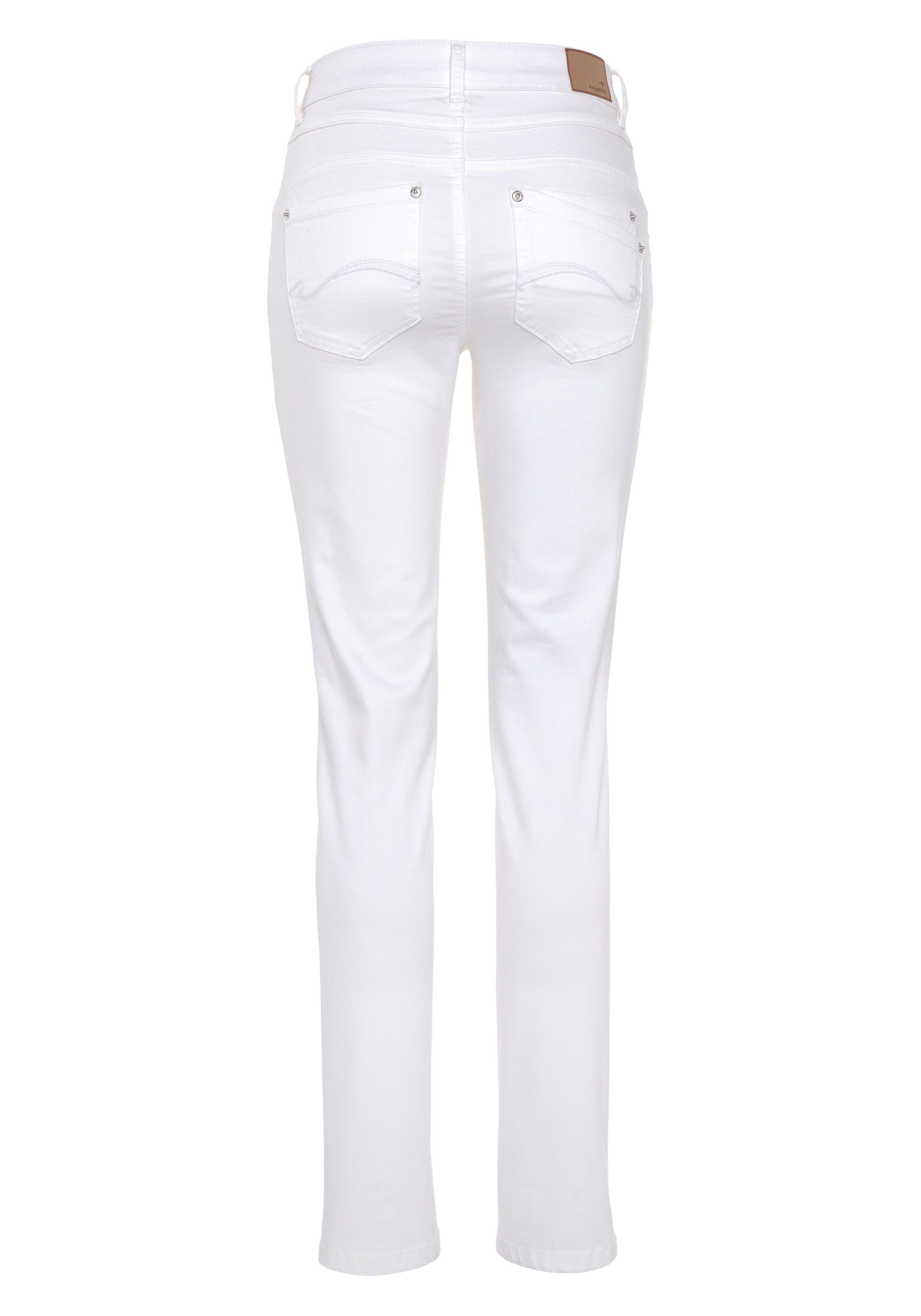 KangaROOS white WAIST HIGH RELAX-FIT Relax-fit-Jeans