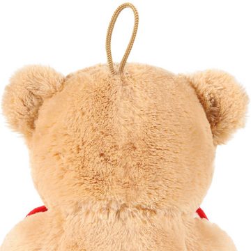 BRUBAKER Kuscheltier Teddybär mit Herz Rot - Ich hab Dich lieb - Teddy Stofftier (1-St., Geschenk-Set), Plüschteddy Schmusetier - Braun Hellbraun