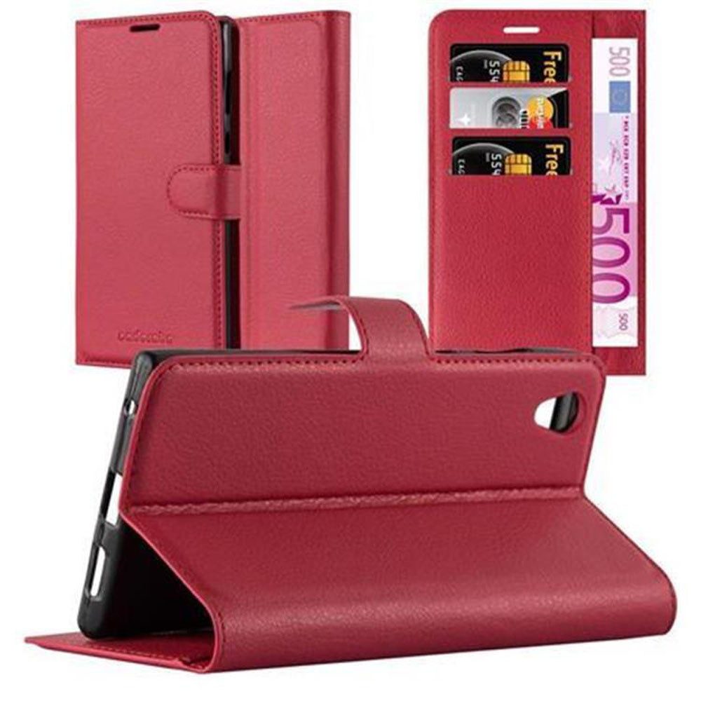Cadorabo Handyhülle für Sony Xperia L1 Hülle Sony Xperia L1, Hülle Schutzhülle mit Standfunktion, Kartenfach und Magnetverschluss
