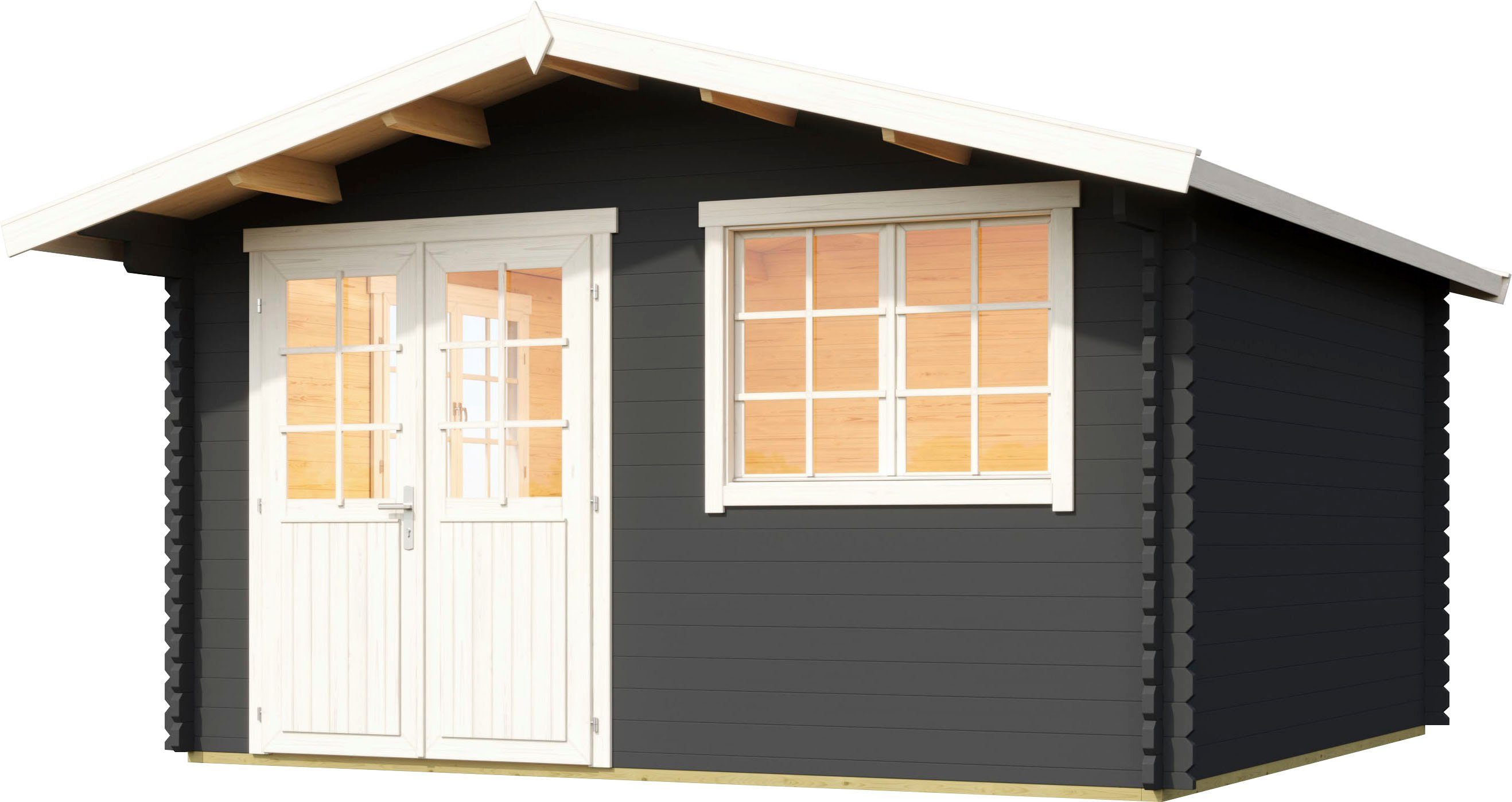 LASITA MAJA Gartenhaus NORDERNEY 3, BxT: 444,6x480 cm, (Set, inkl. Fussbodenbretter zum verlegen)