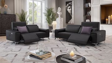 Sofanella 3-Sitzer Sofa BELLA 3-Sitzer Ledersofa Echtleder