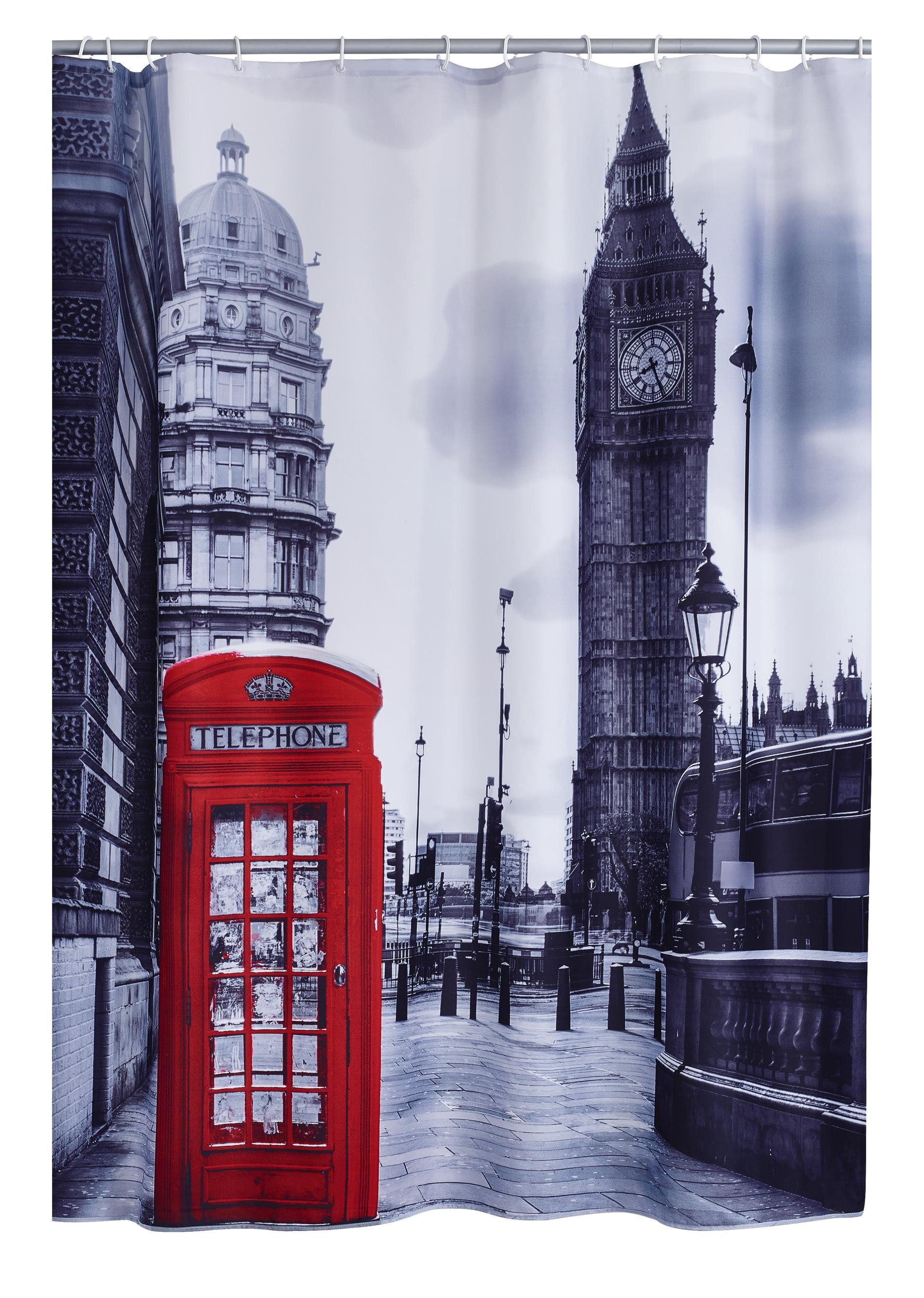 Ridder Duschvorhang London multicolor Breite 180 günstig online kaufen