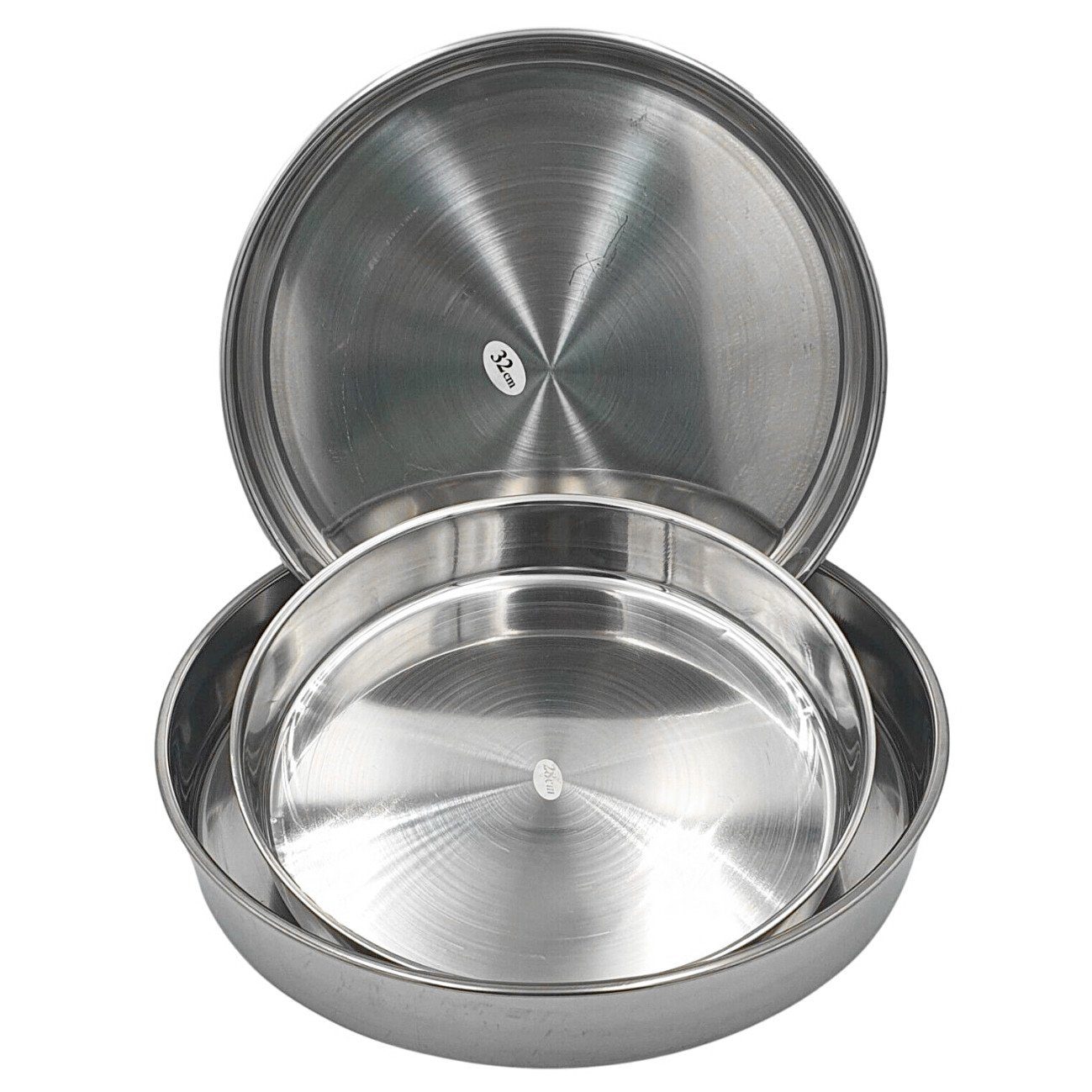 Almina Backblech - Backofenblech 28/32/36 cm 3er-Set Edelstahl Backblech Backform, Edelstahl, (3-St)