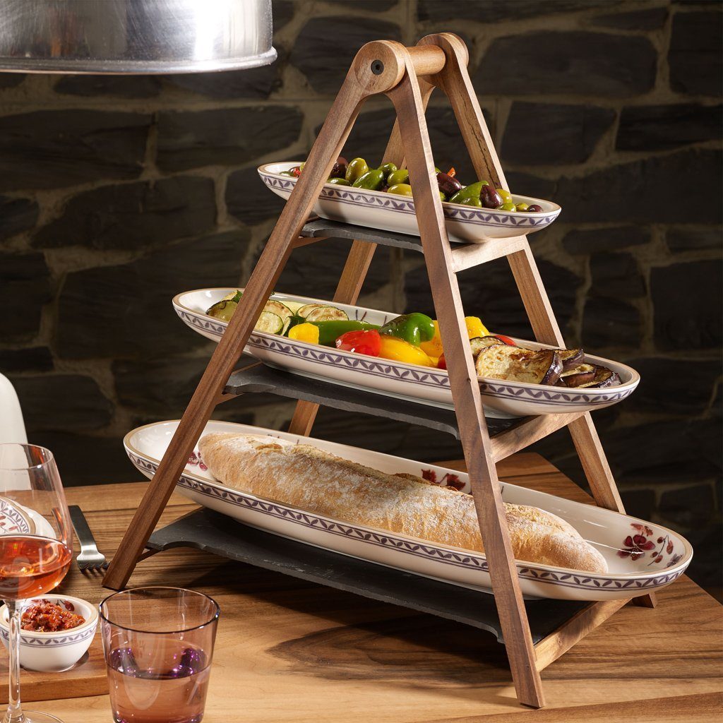 Villeroy & Boch Etagere Artesano Original Etagere, (1-tlg), Schiefer, 1 Stck, Handwäsche empfohlen