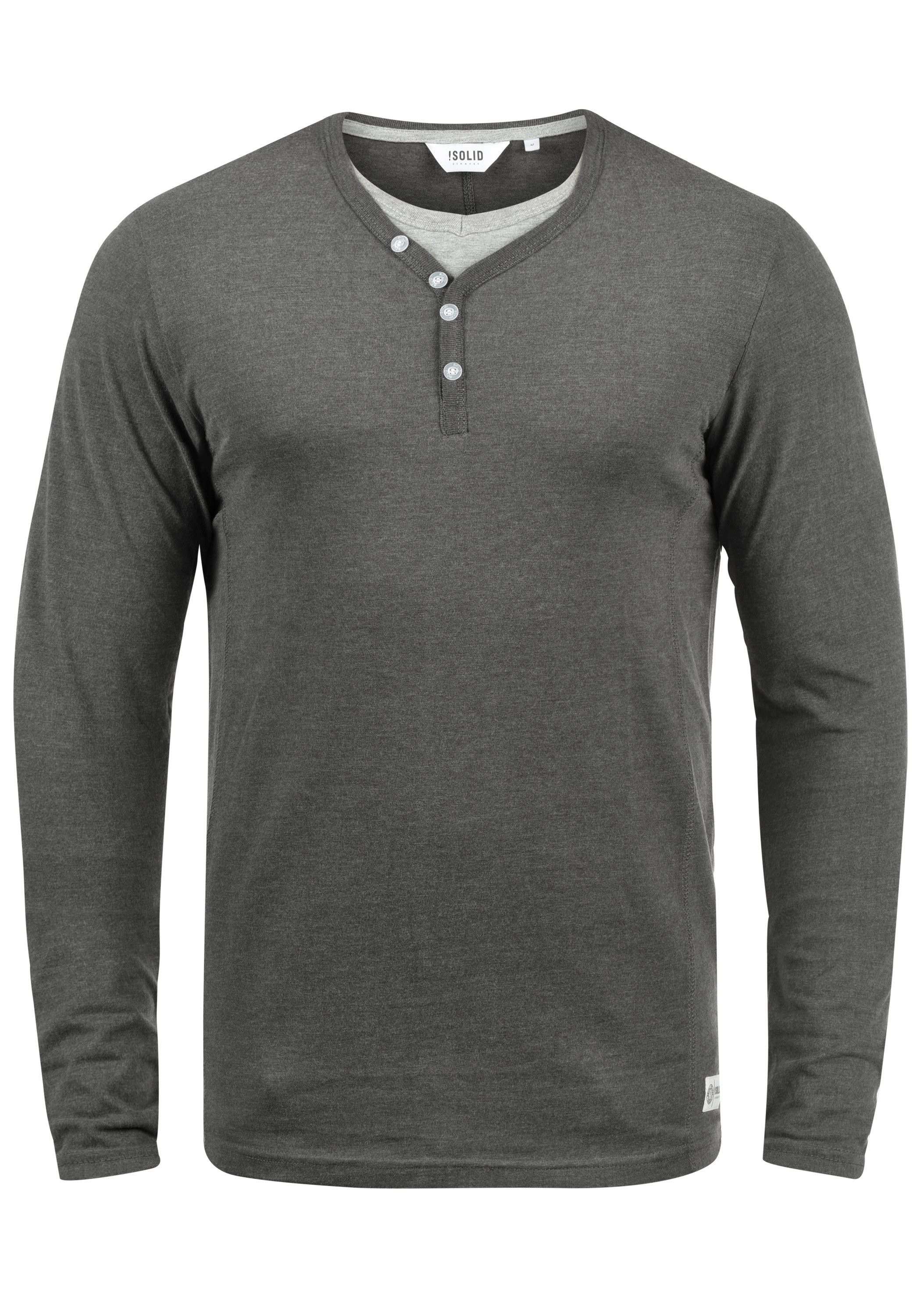 !Solid Langarmshirt SDDoriano Longsleeve im Double-Layer günstig online kaufen