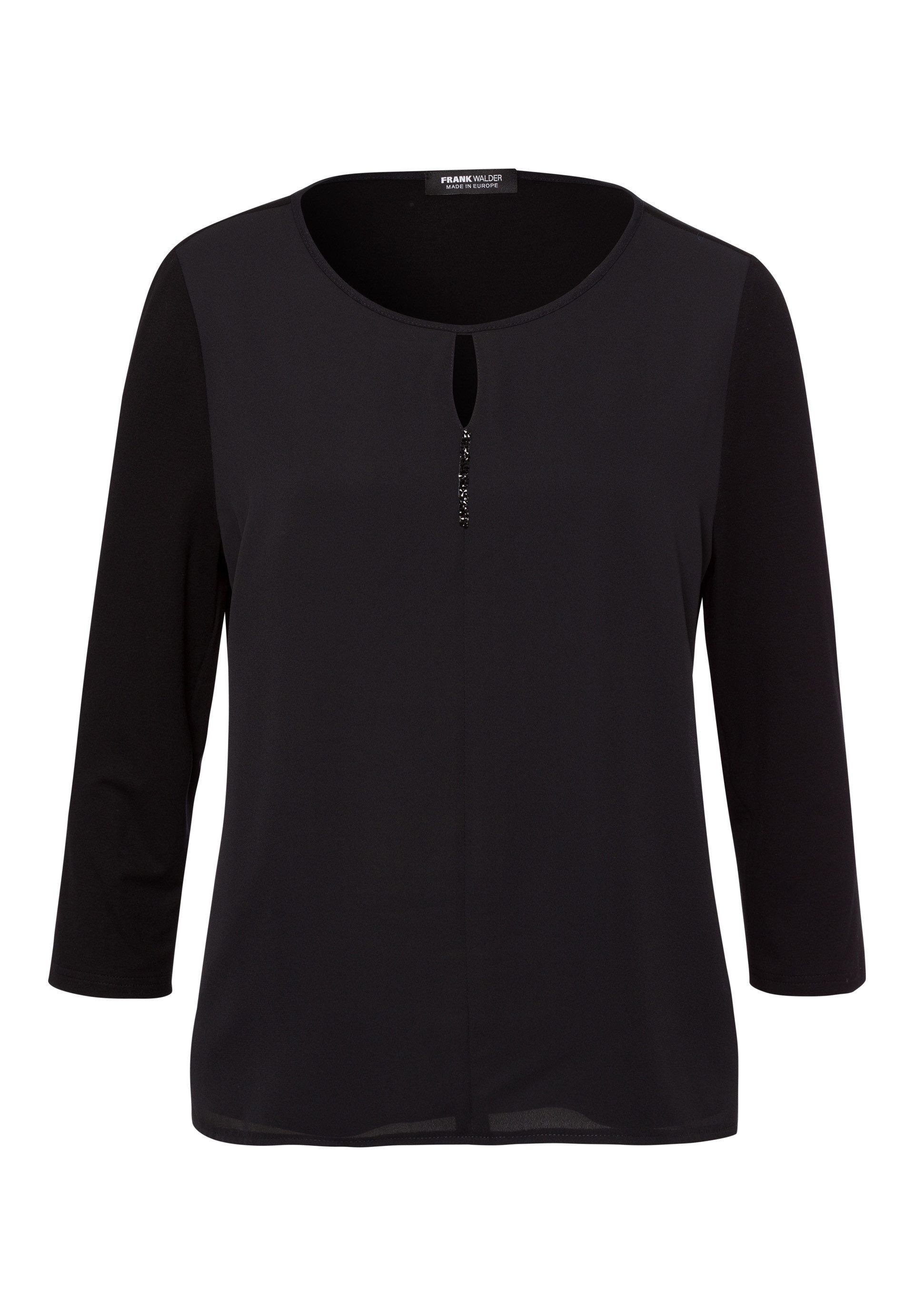 FRANK WALDER Blusenshirt im raffinierten Materialmix günstig online kaufen