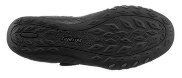 Skechers BREATHE-EASY Riemchenballerina Slipper, Schlupfschuh, Slip-On Sneaker in veganer Verarbeitung