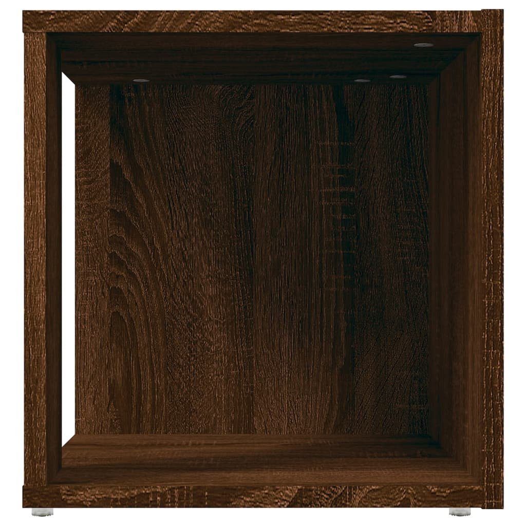 furnicato Beistelltisch Holzwerkstoff 33x33x34,5 Braun Eichen-Optik (1-St) cm