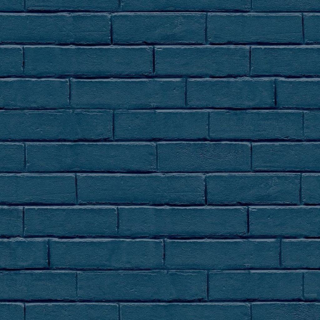 (1 St) Fototapete Brick Vibes Good Blau, Wall Tapete Noordwand