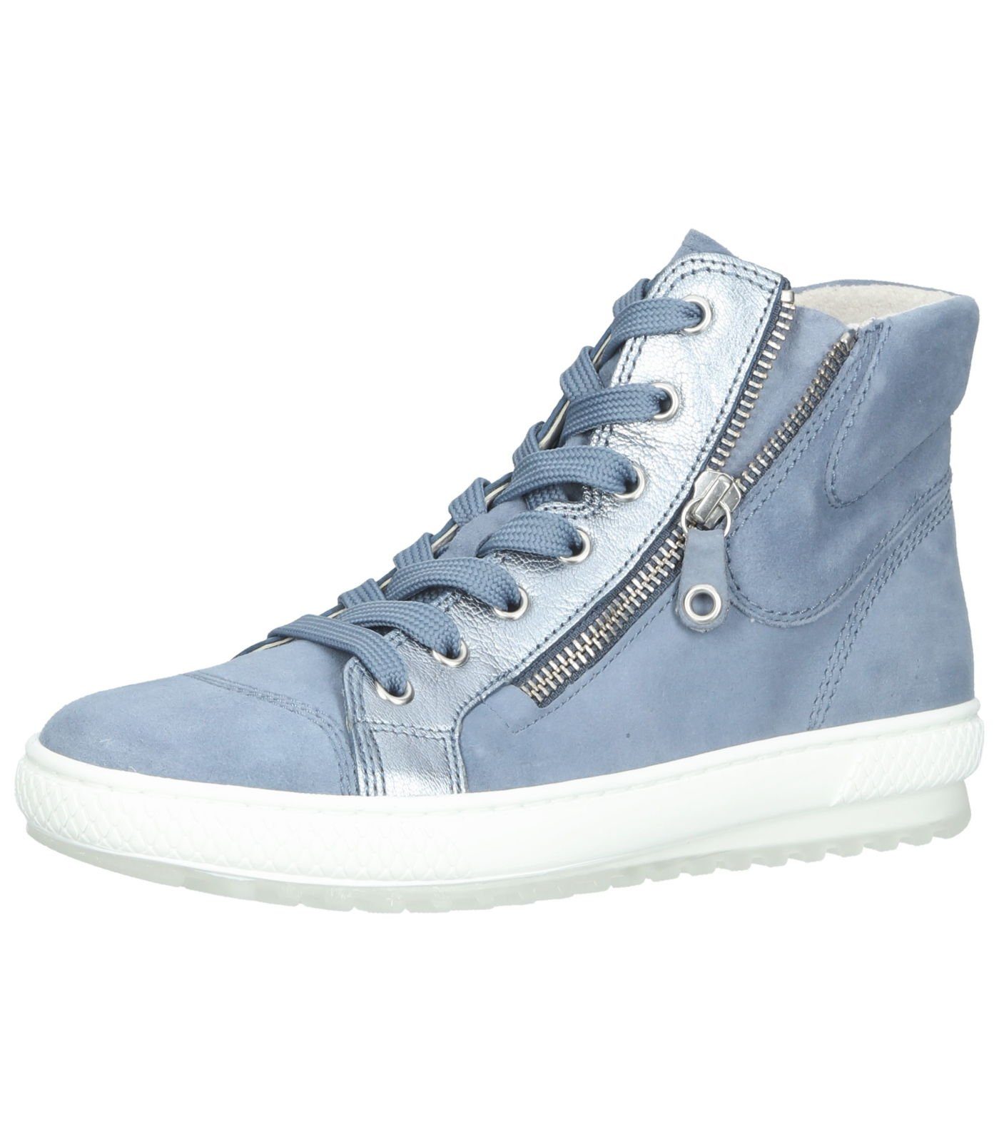 Sneaker Leder Sneaker / 16) Blau (nautic Gabor