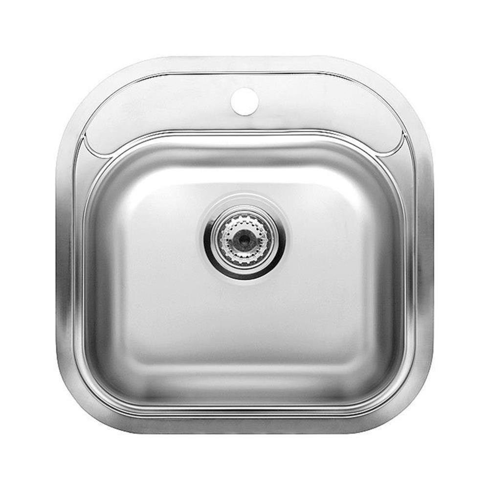 REGINOX Edelstahlspüle Clean & Care Boston KG-CC Edelstahl (304) ohne Überlauf, 49/49 cm