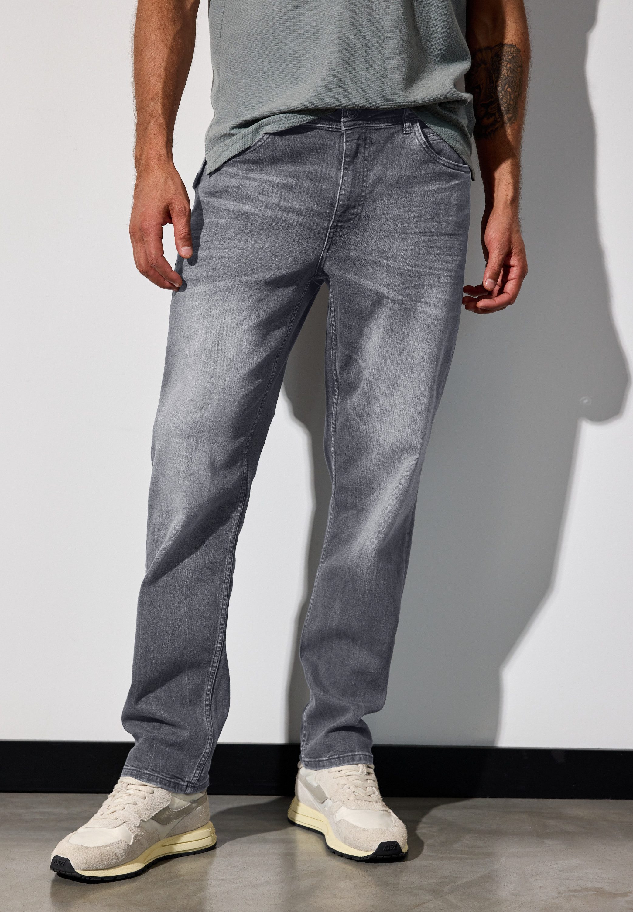 STREET ONE MEN Regular-fit-Jeans aus Baumwolle günstig online kaufen