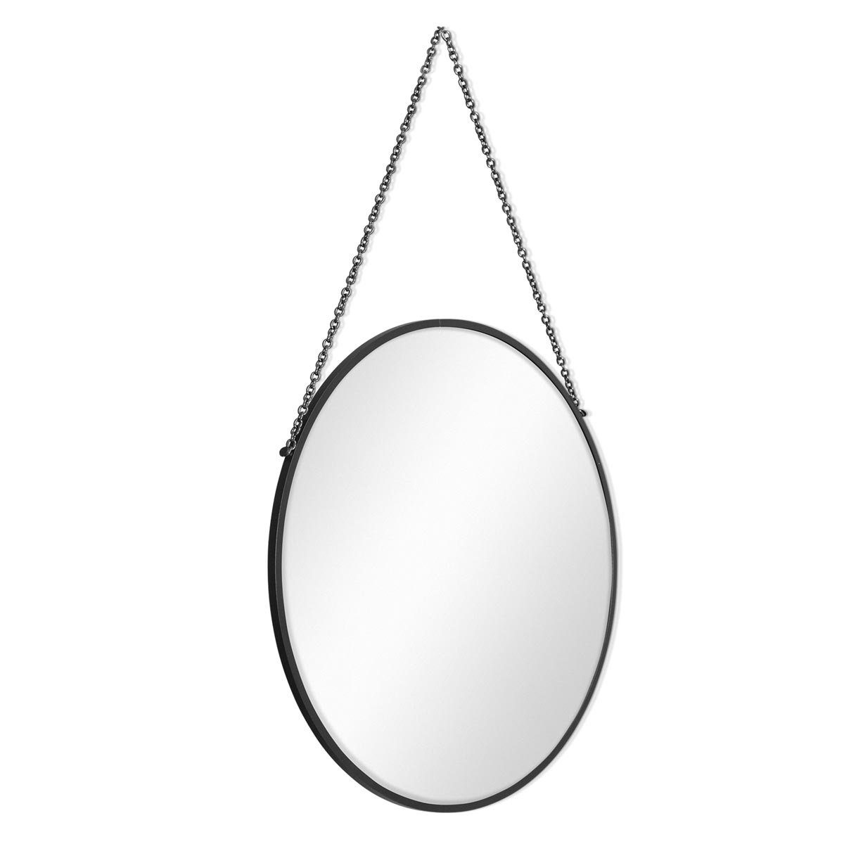 PHOTOLINI Spiegel mit schmalem Metallrahmen und Kettenaufhängung, Wandspieg günstig online kaufen