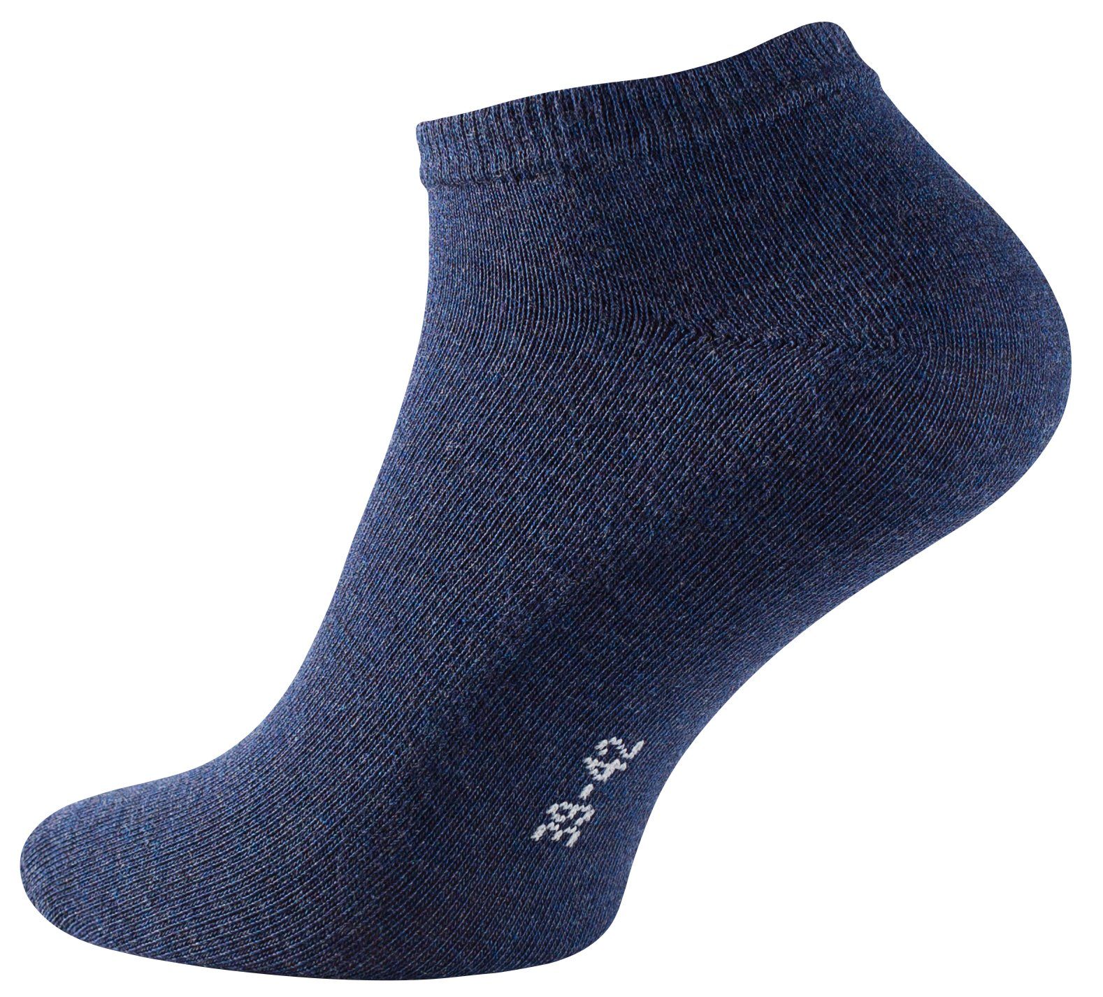 Stark Soul® in (10-Paar) angenehmer Baumwollqualität Paar 10 Sneakersocken Blautöne-Mix