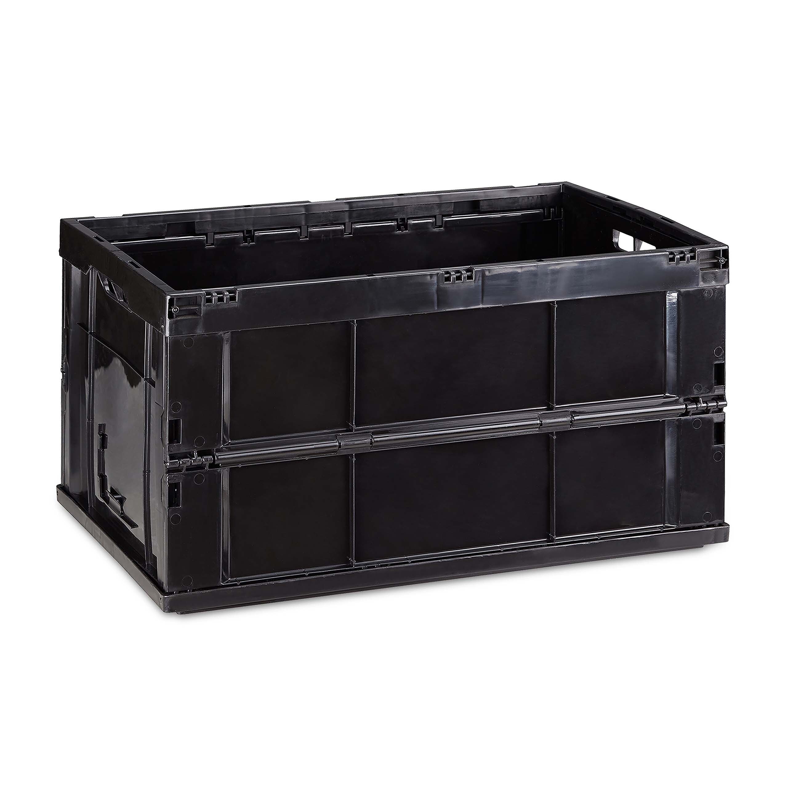 relaxdays Klappbox 10 x Klappbox stabil, 60 l